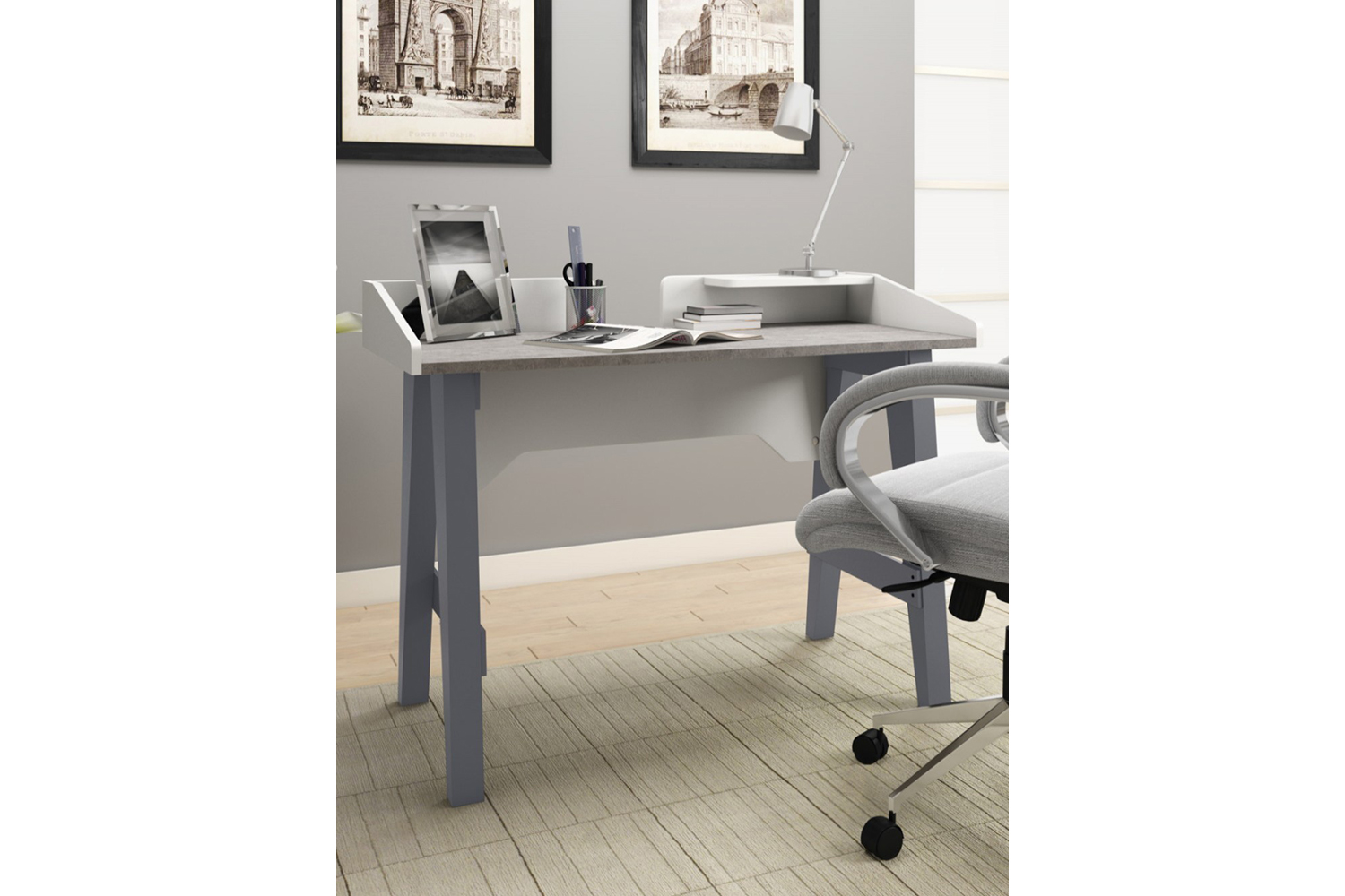 Dorel Truro Desk | Grey