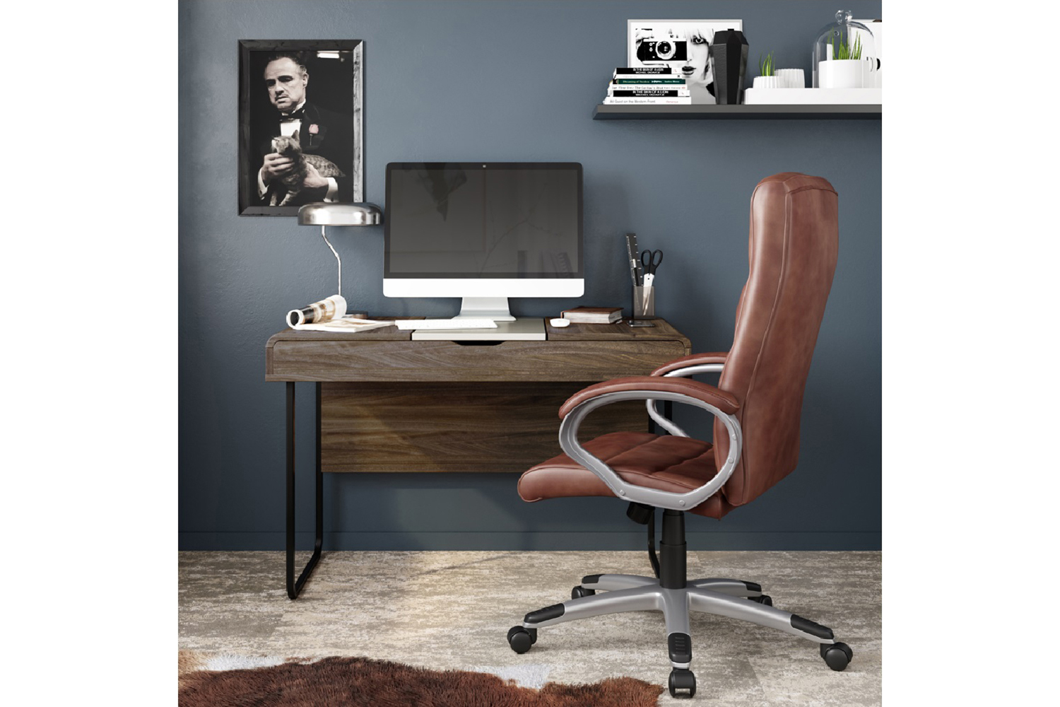 Dorel Hampton Office Chair | Brown