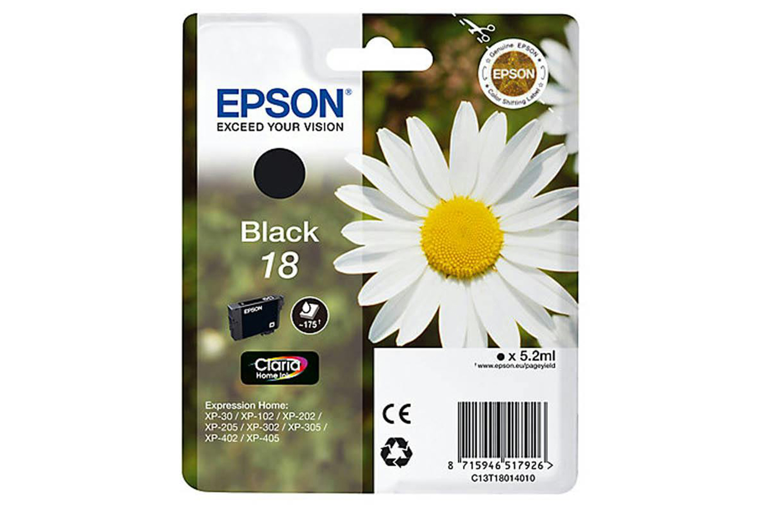 Epson C13 Black Ink | T18014010