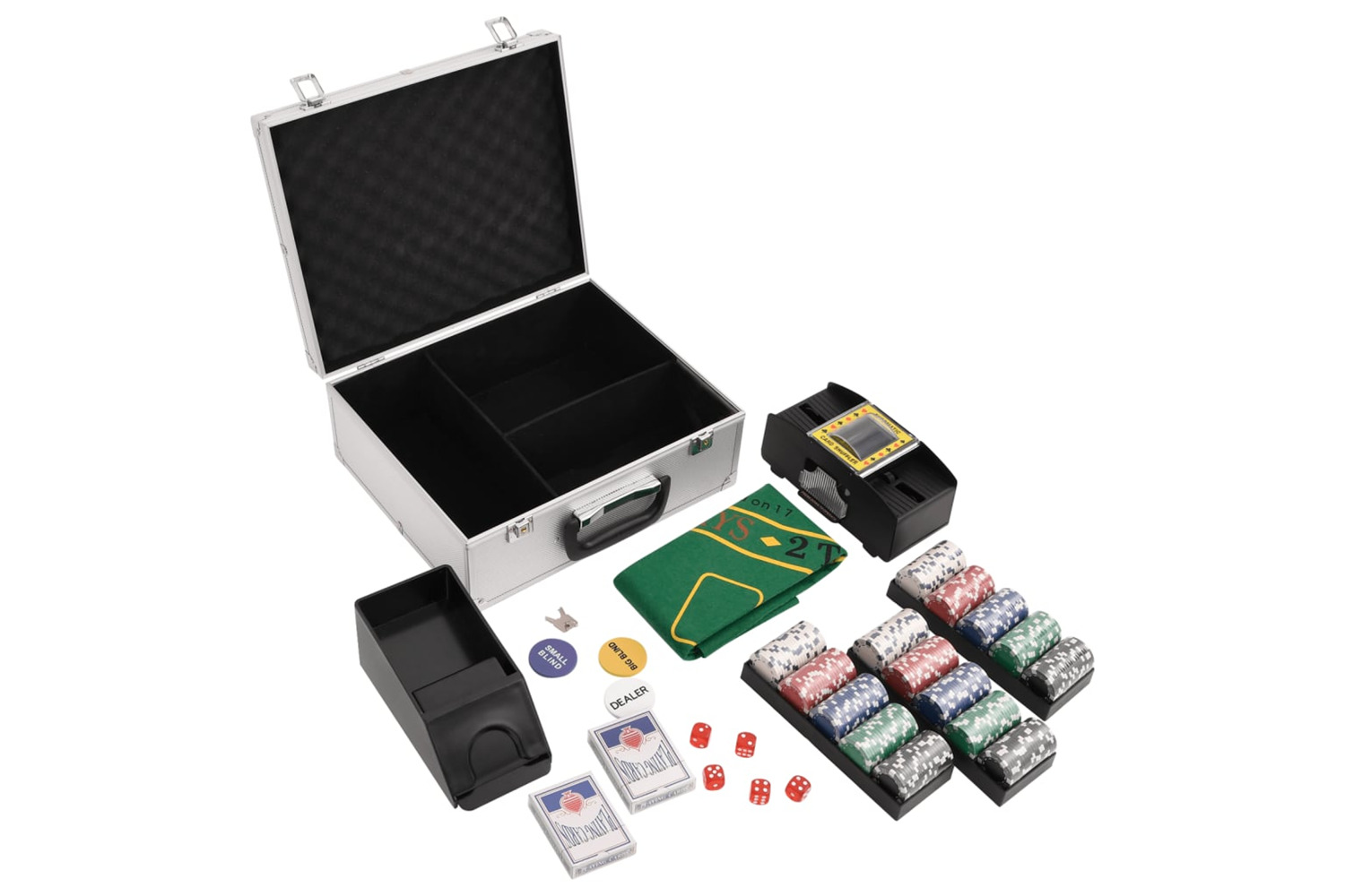 vidaXL 80411 Poker Chip Set 300 Pcs 11.5 G