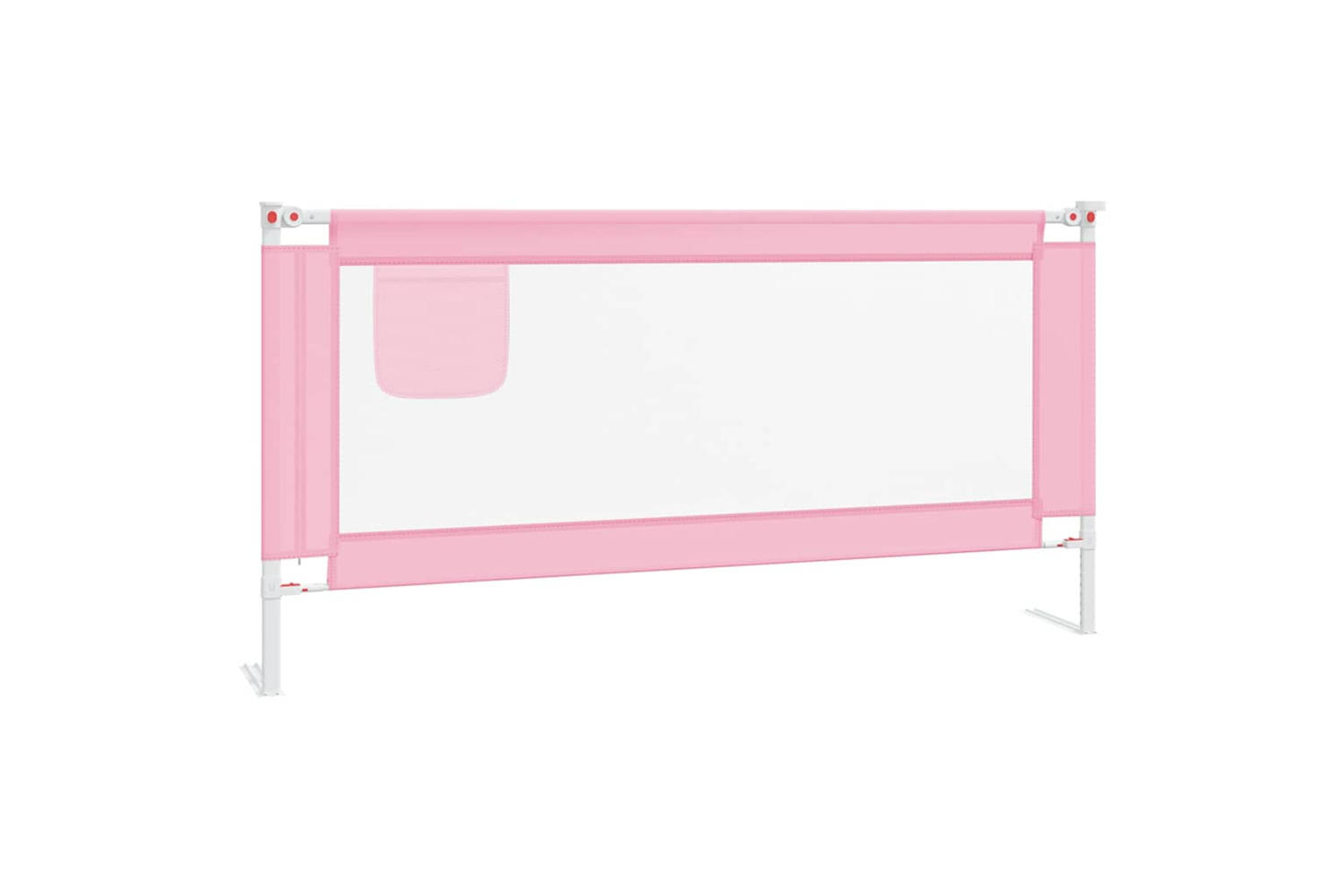 Vidaxl Toddler Safety Bed Rail Pink 180x25 Cm Fabric
