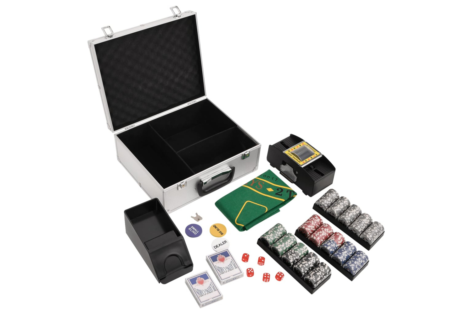 vidaXL 80412 Poker Chip Set 300 Pcs 11.5 G