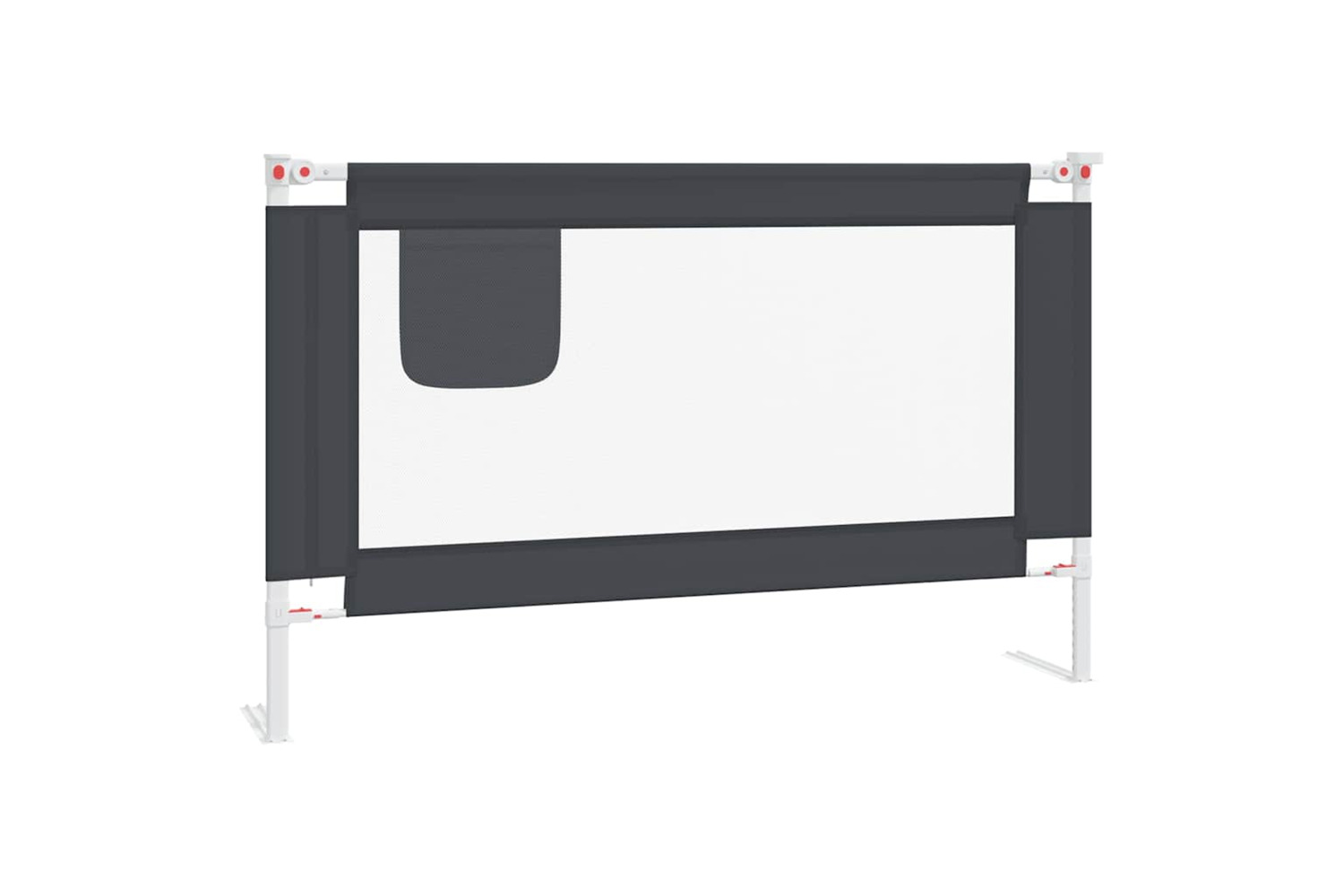 Vidaxl Toddler Safety Bed Rail Dark Grey 120x25 Cm Fabric