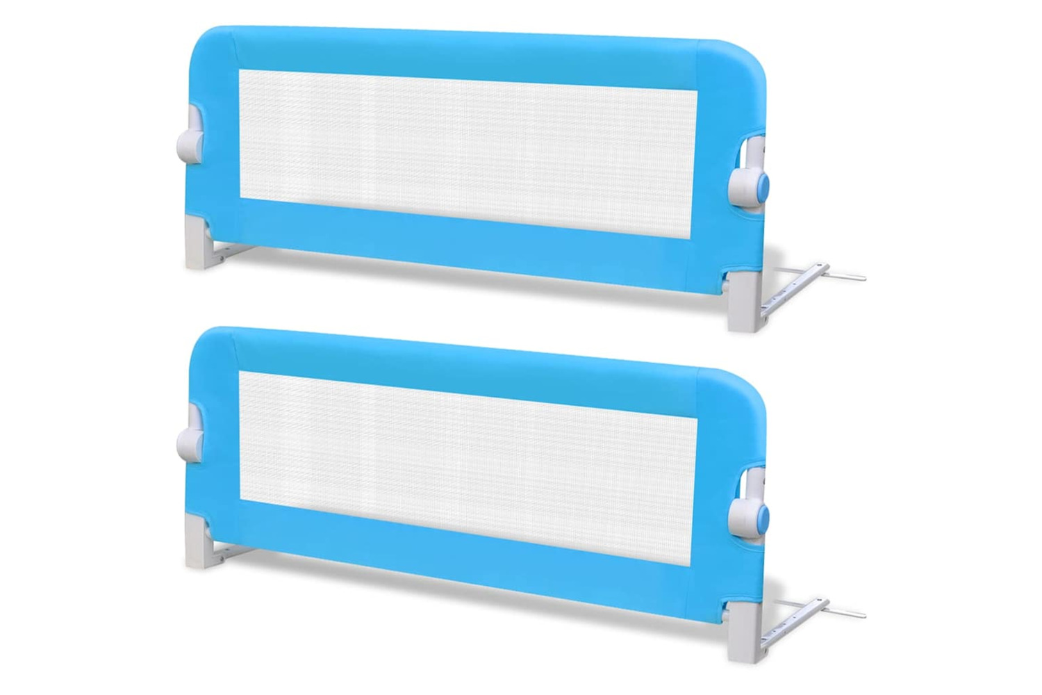 Vidaxl Toddler Safety Bed Rail 2 Pcs Blue 102x42 Cm