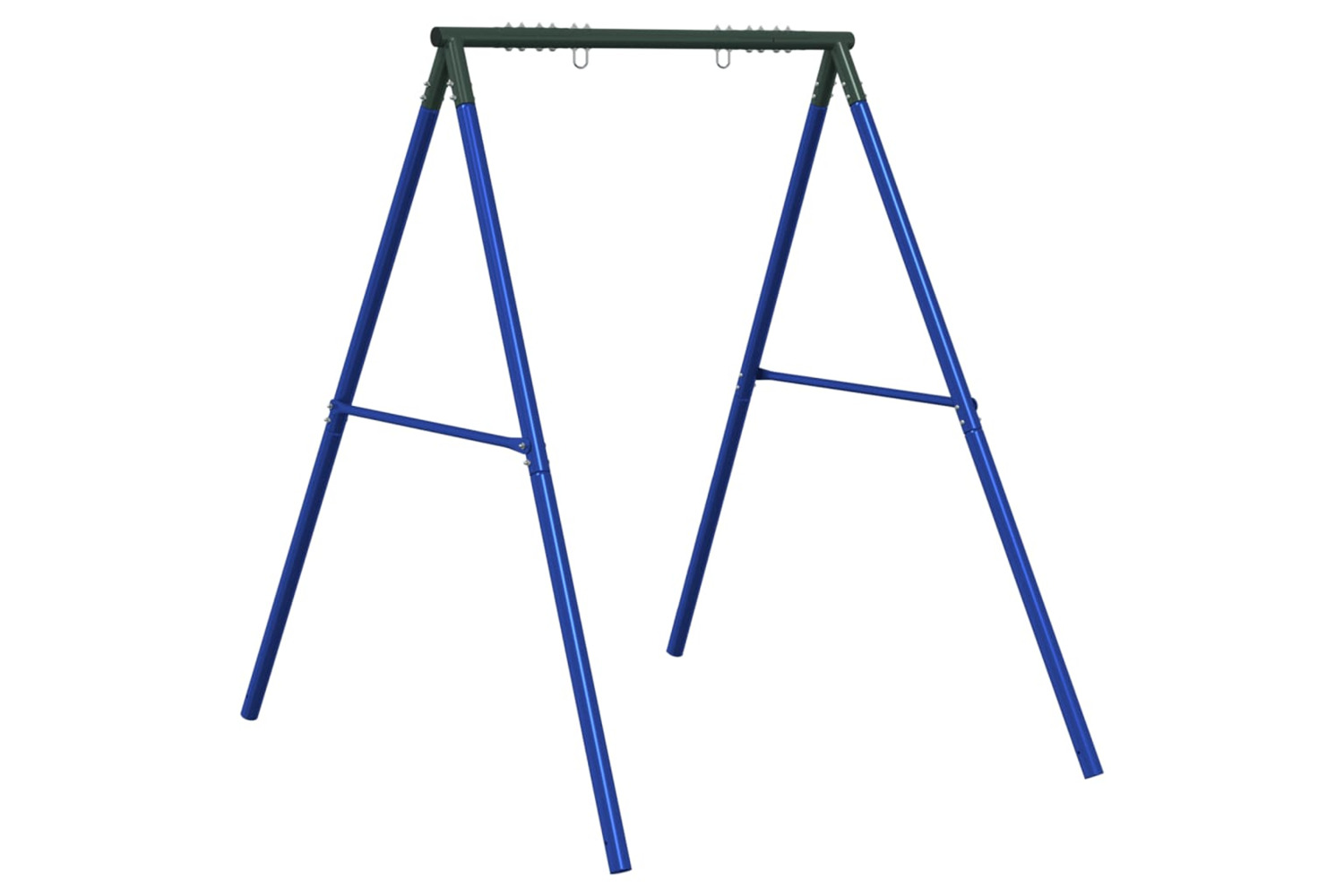 vidaXL 4009875 Swing Frame For Outdoor With 2 Hanging Hooks Blue Steel