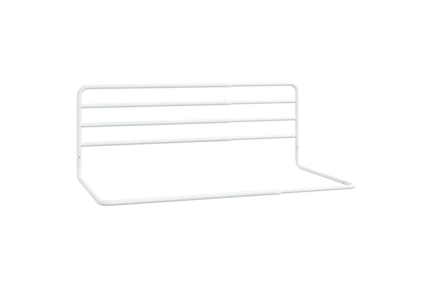 Vidaxl Toddler Safety Bed Rail White (76-137)x55 Cm Iron
