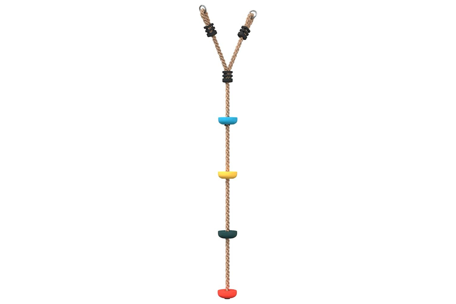 Vidaxl Disc Rope Swing For Kids With 4 Treads Multicolour