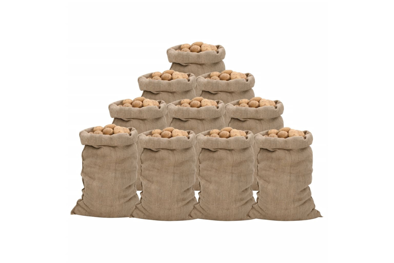 vidaXL 155784 Jute Sacks 10 Pcs 60x105cm 100% Jute 340 Gsm