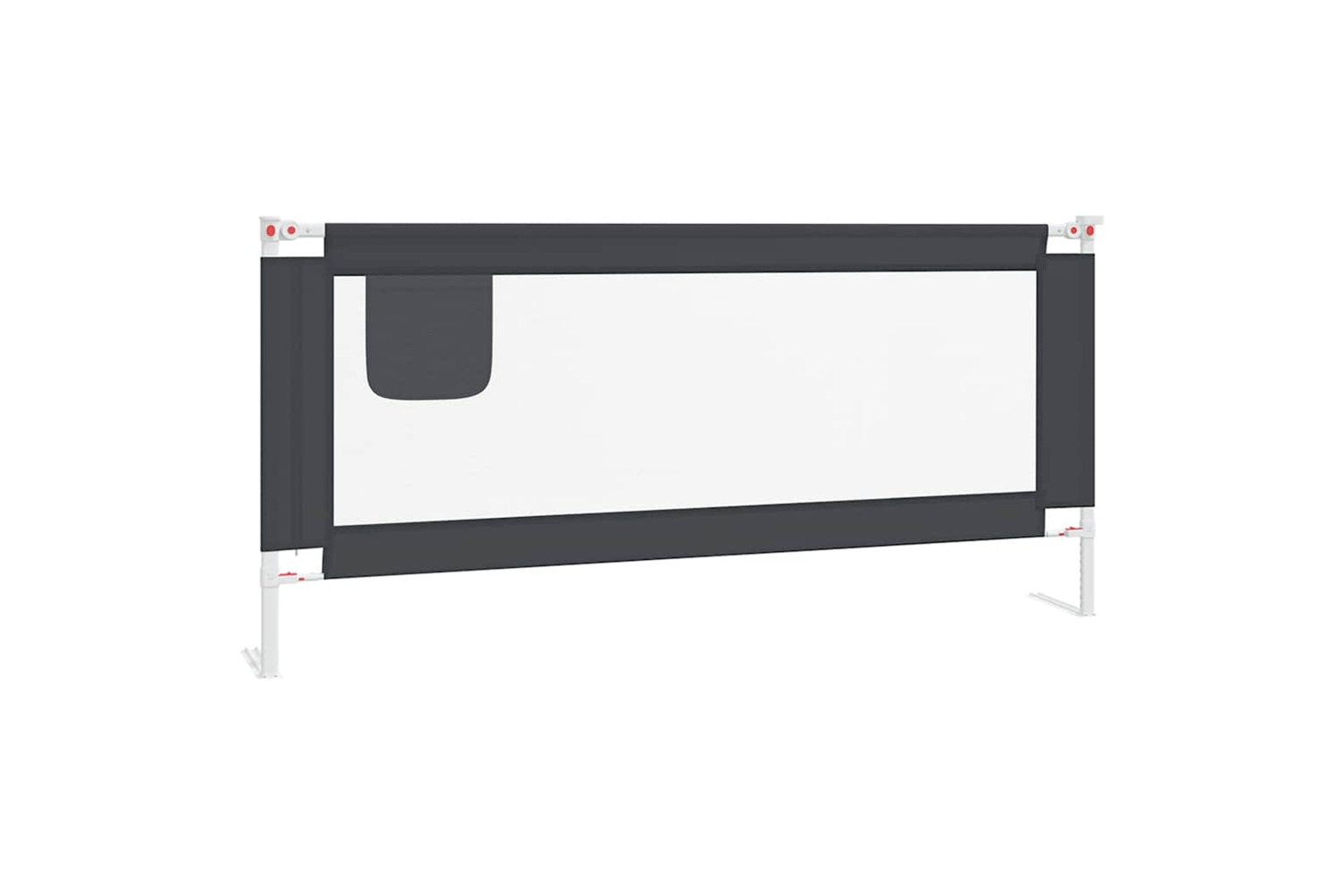 Vidaxl Toddler Safety Bed Rail Dark Grey 200x25 Cm Fabric