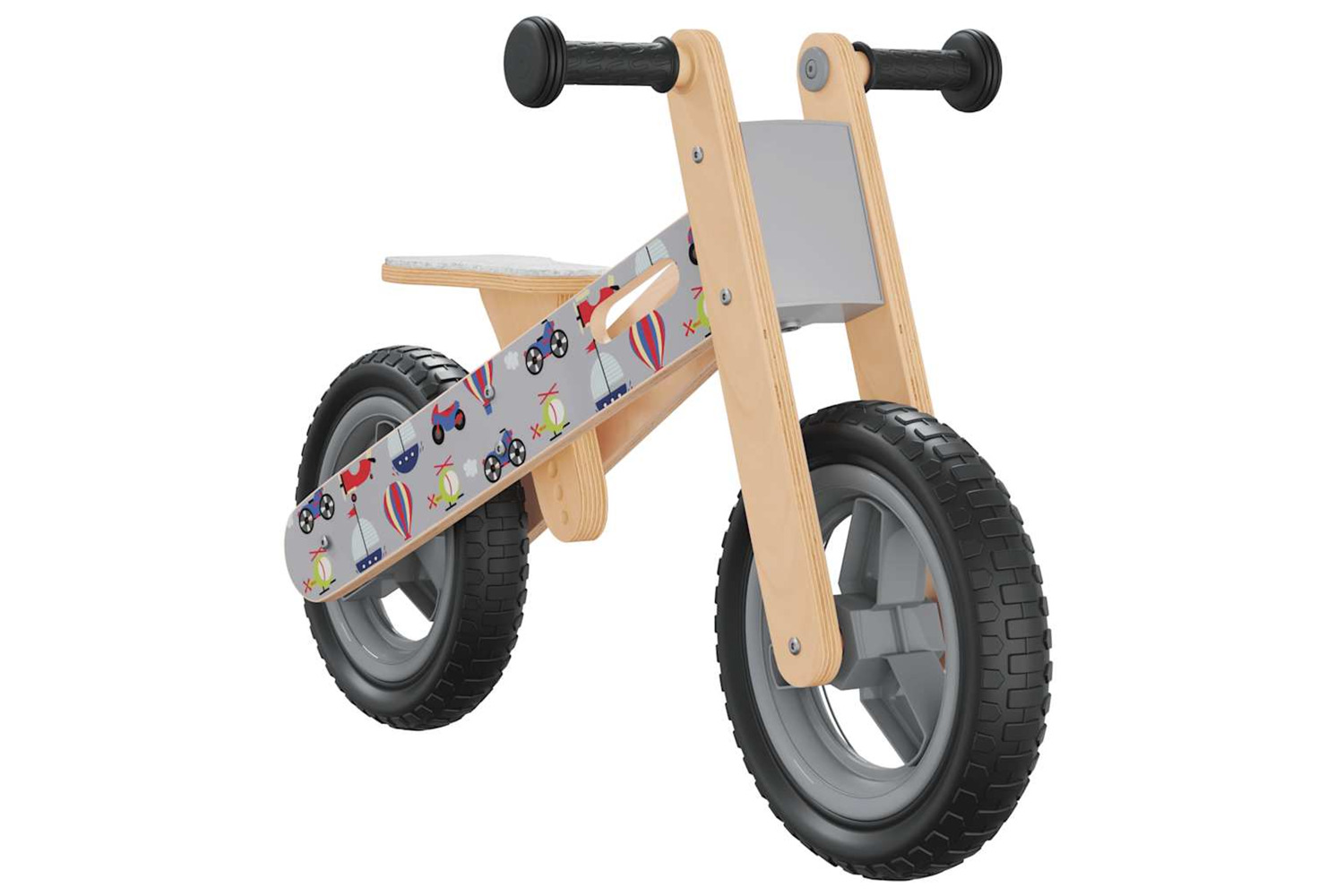 Vidaxl Balance Bike For Children Grey Printed
