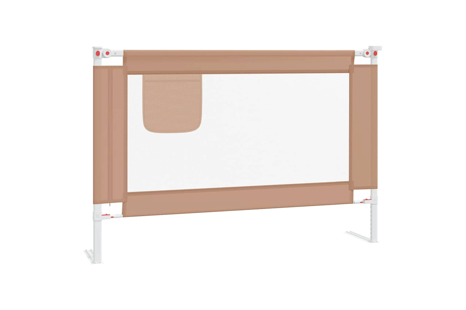 Vidaxl Toddler Safety Bed Rail Taupe 100x25 Cm Fabric