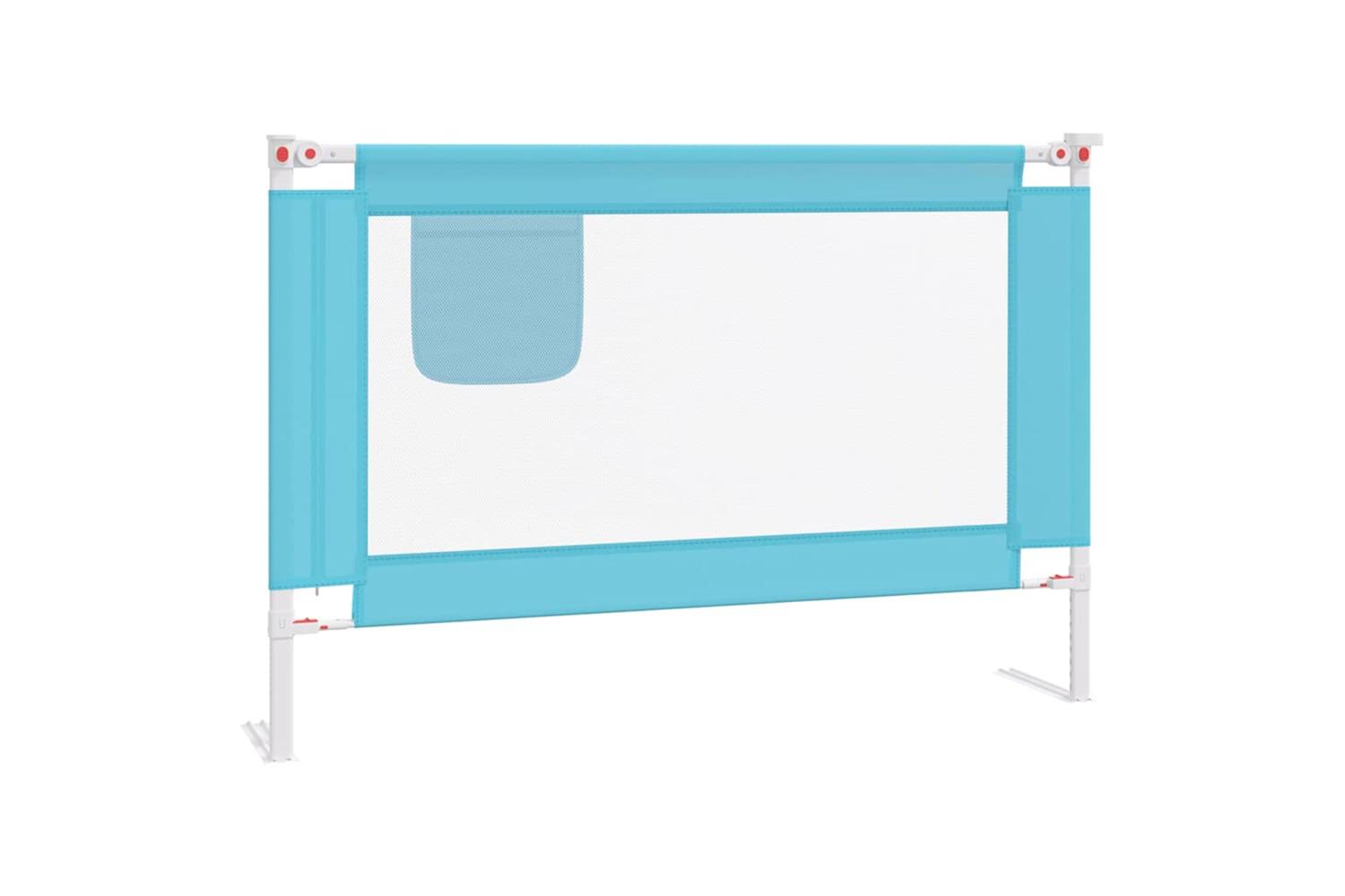 Vidaxl Toddler Safety Bed Rail Blue 100x25 Cm Fabric