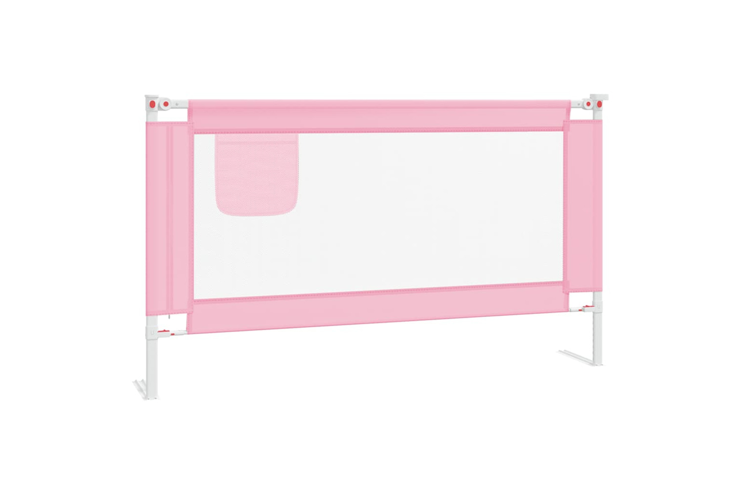 Vidaxl Toddler Safety Bed Rail Pink 140x25 Cm Fabric