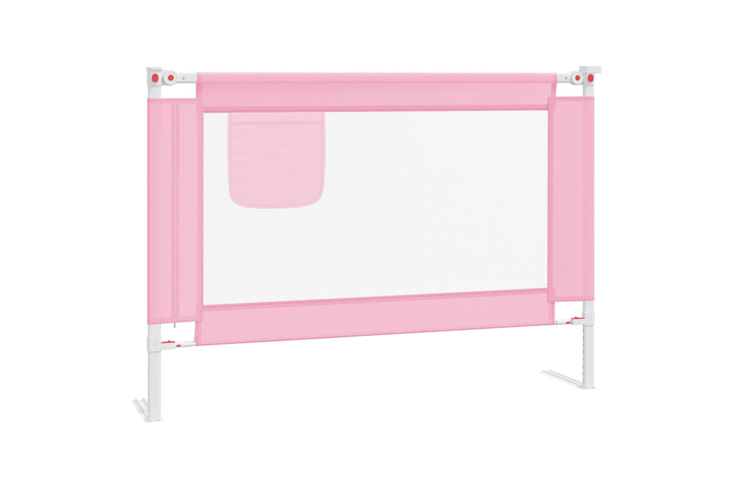 Vidaxl Toddler Safety Bed Rail Pink 90x25 Cm Fabric