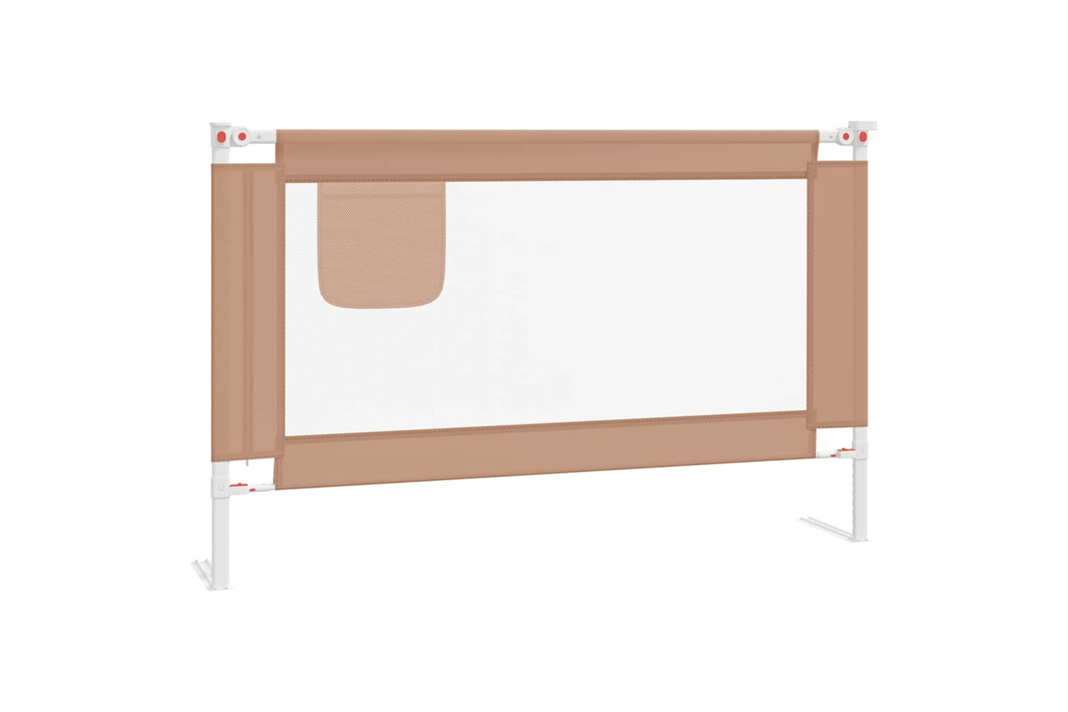 Vidaxl Toddler Safety Bed Rail Taupe 120x25 Cm Fabric