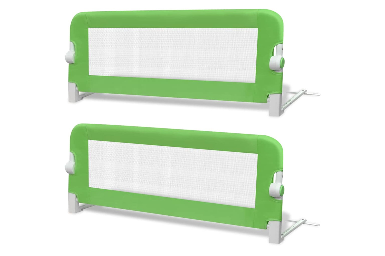 Vidaxl Toddler Safety Bed Rail 2 Pcs Green 102x42 Cm
