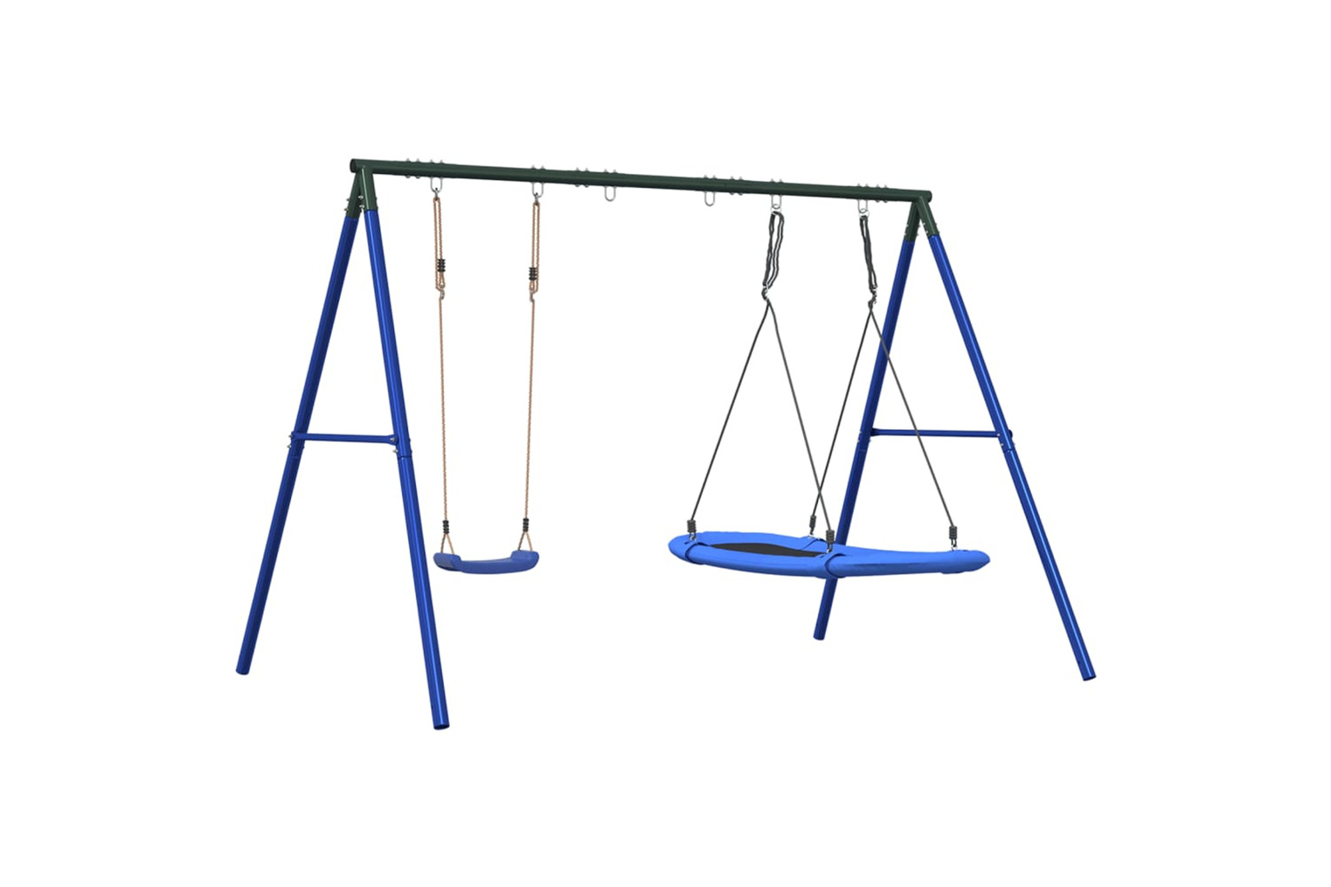 vidaXL 3283597 Outdoor Swing Set With Swing And Nest Swing