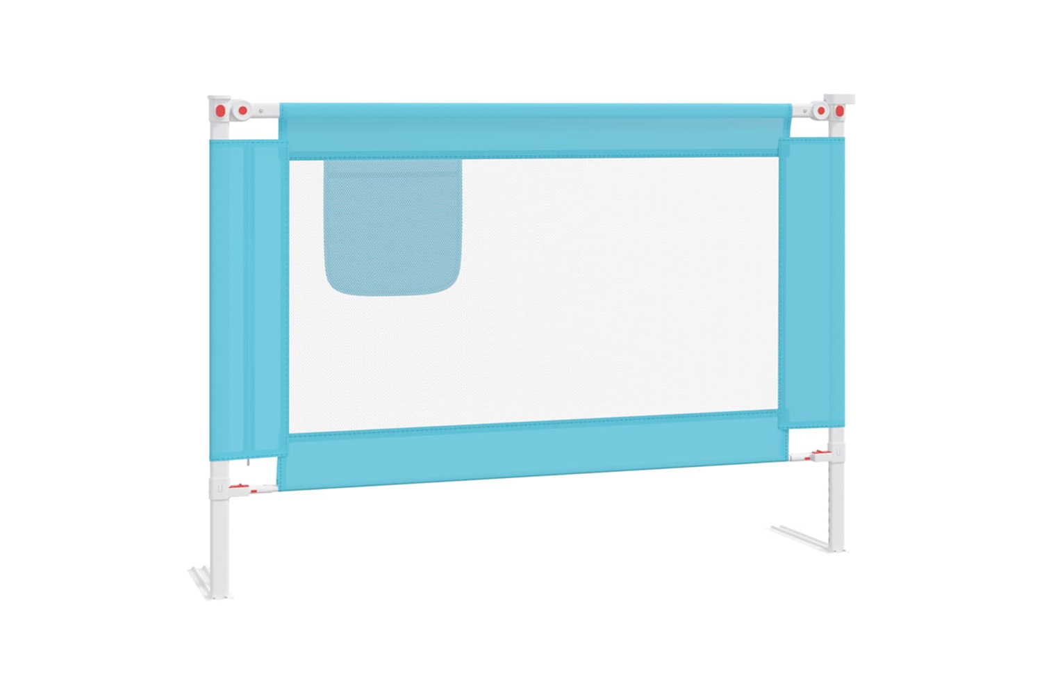 Vidaxl Toddler Safety Bed Rail Blue 90x25 Cm Fabric