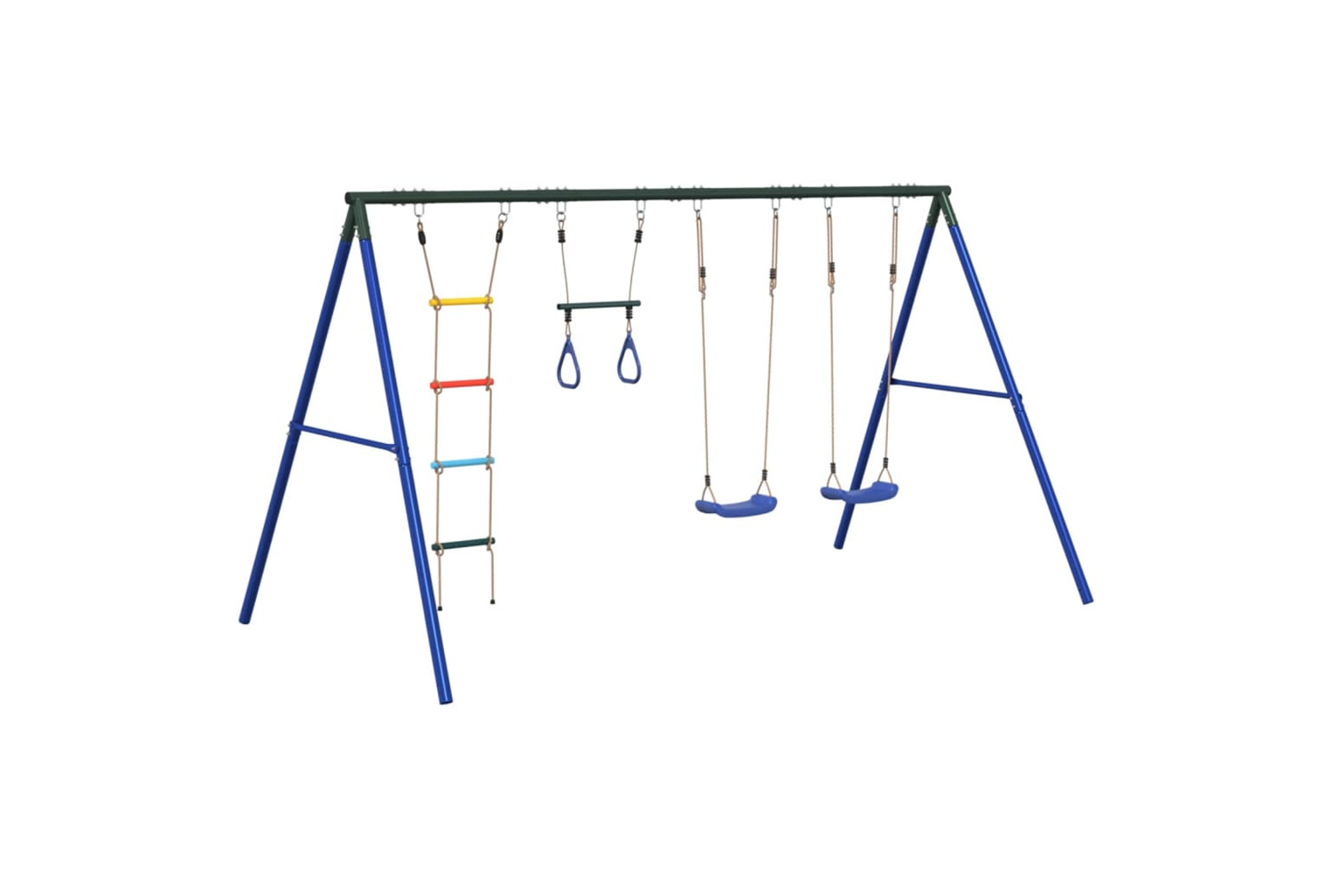vidaXL 3283611 Outdoor Swing Set With Swings. Trapeze. Ladder