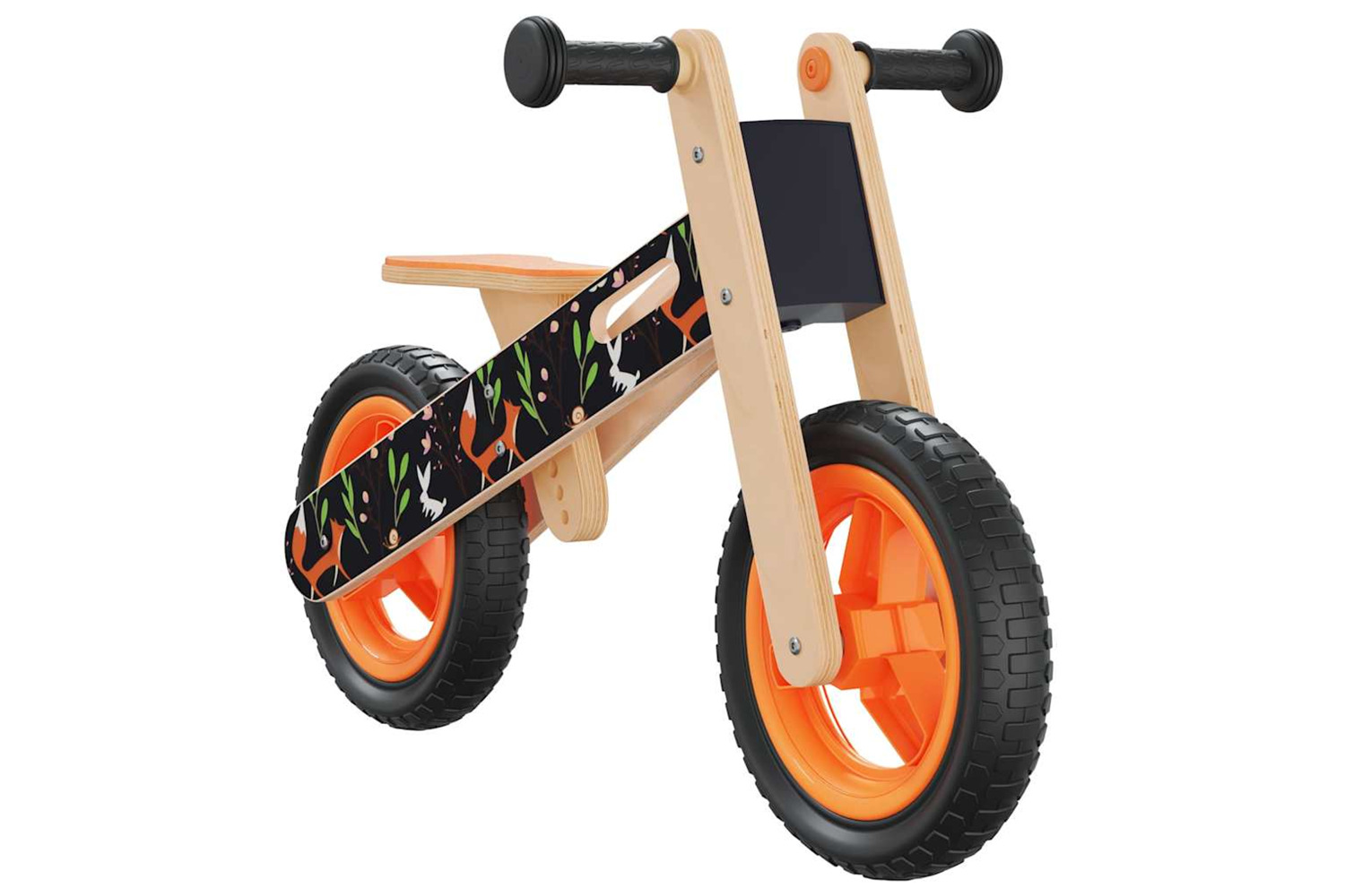 Vidaxl Balance Bike For Children Orange Printed