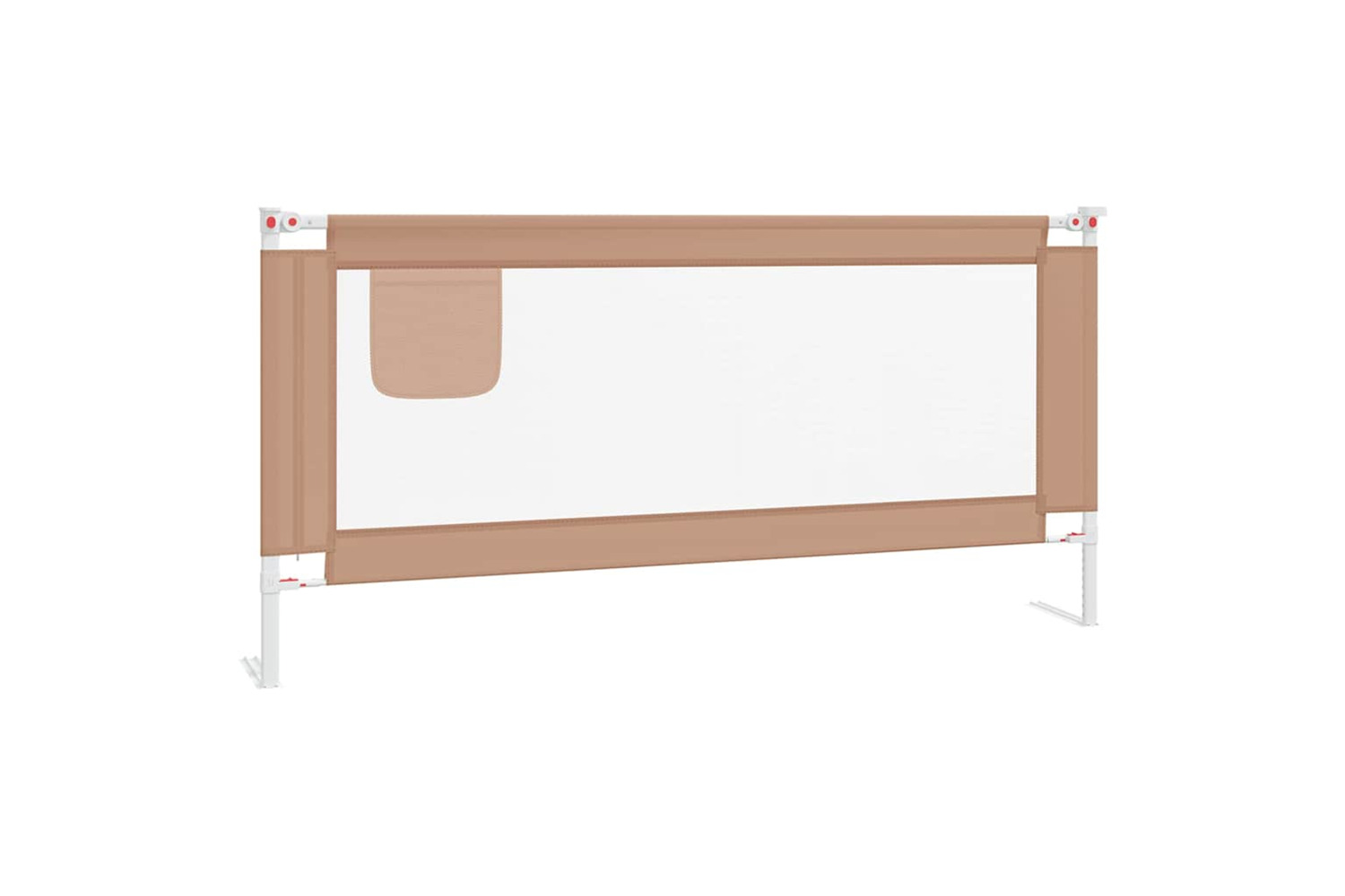 Vidaxl Toddler Safety Bed Rail Taupe 190x25 Cm Fabric