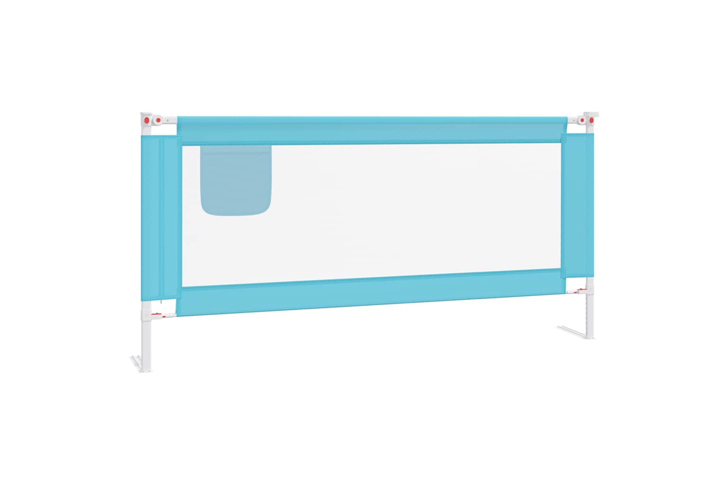 Vidaxl Toddler Safety Bed Rail Blue 190x25 Cm Fabric
