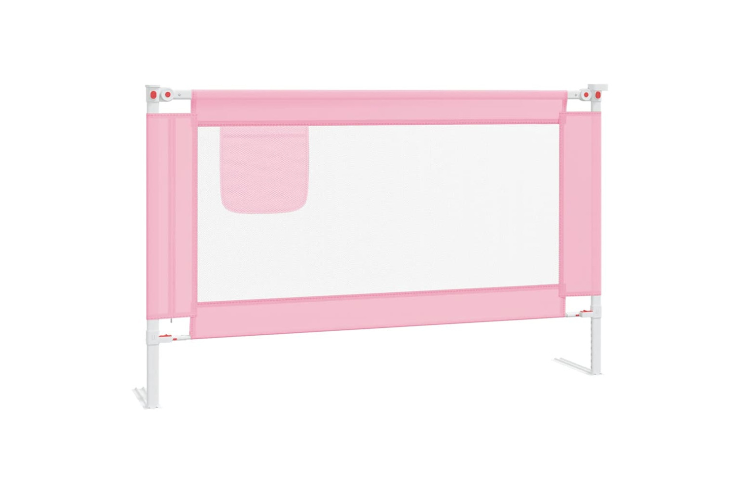 Vidaxl Toddler Safety Bed Rail Pink 120x25 Cm Fabric