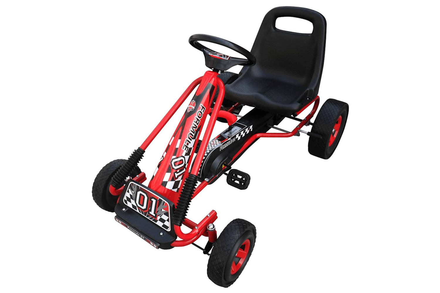 Vidaxl Children Pedal Go Kart Red