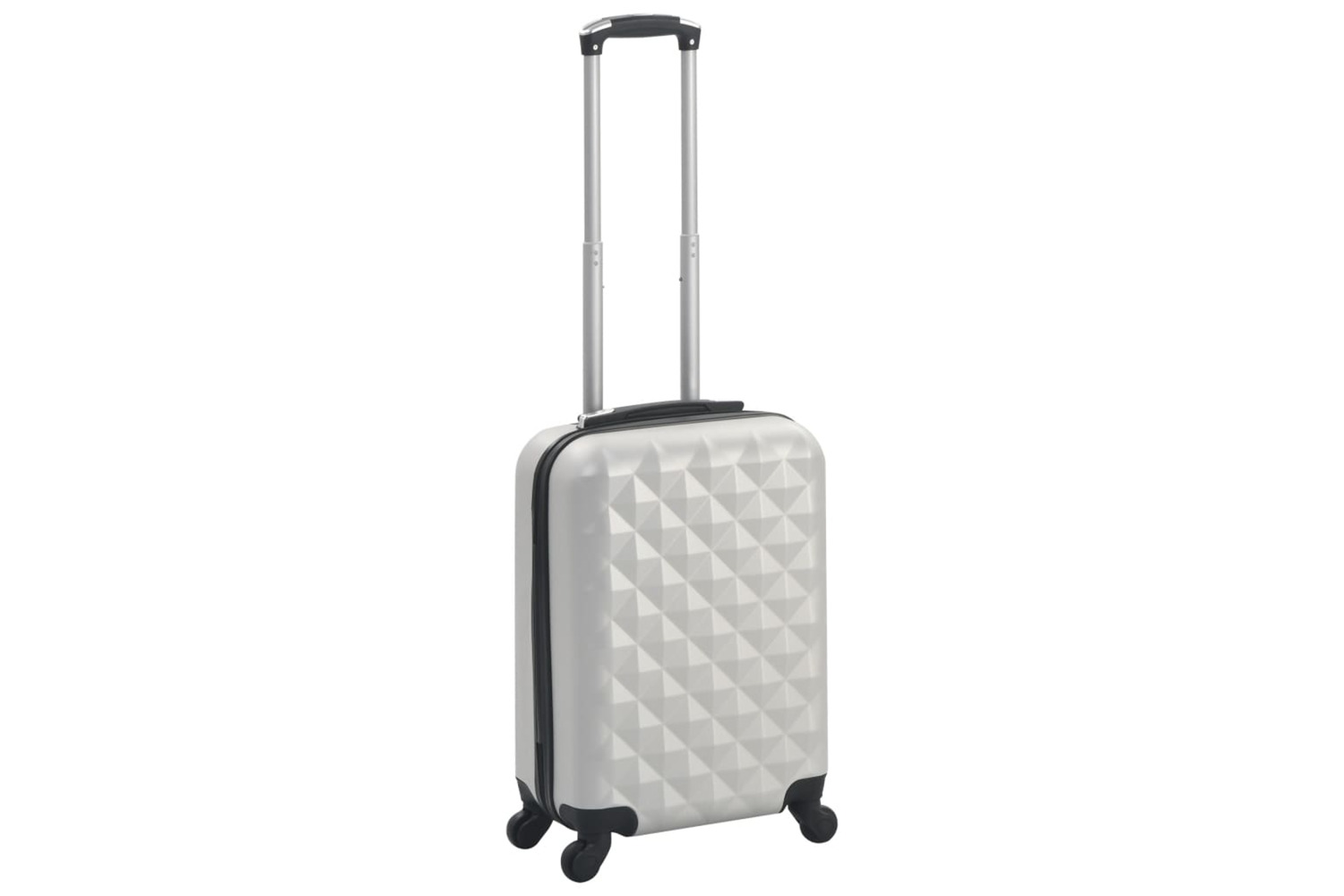 vidaXL 91892 Hardcase Trolley Bright Silver Abs