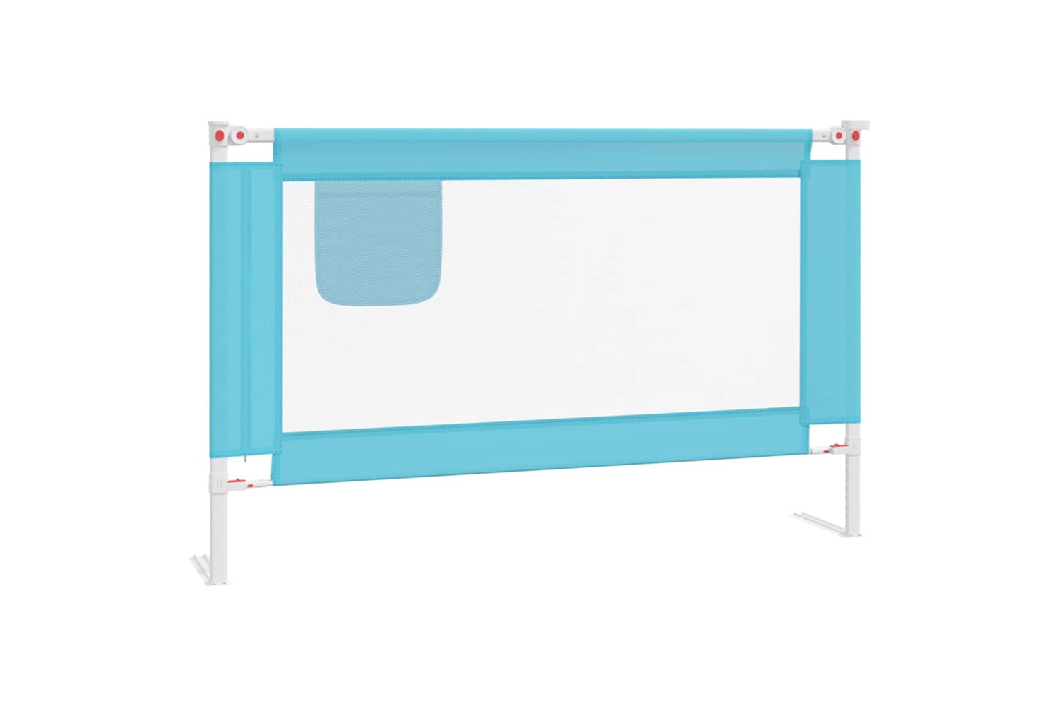 Vidaxl Toddler Safety Bed Rail Blue 120x25 Cm Fabric