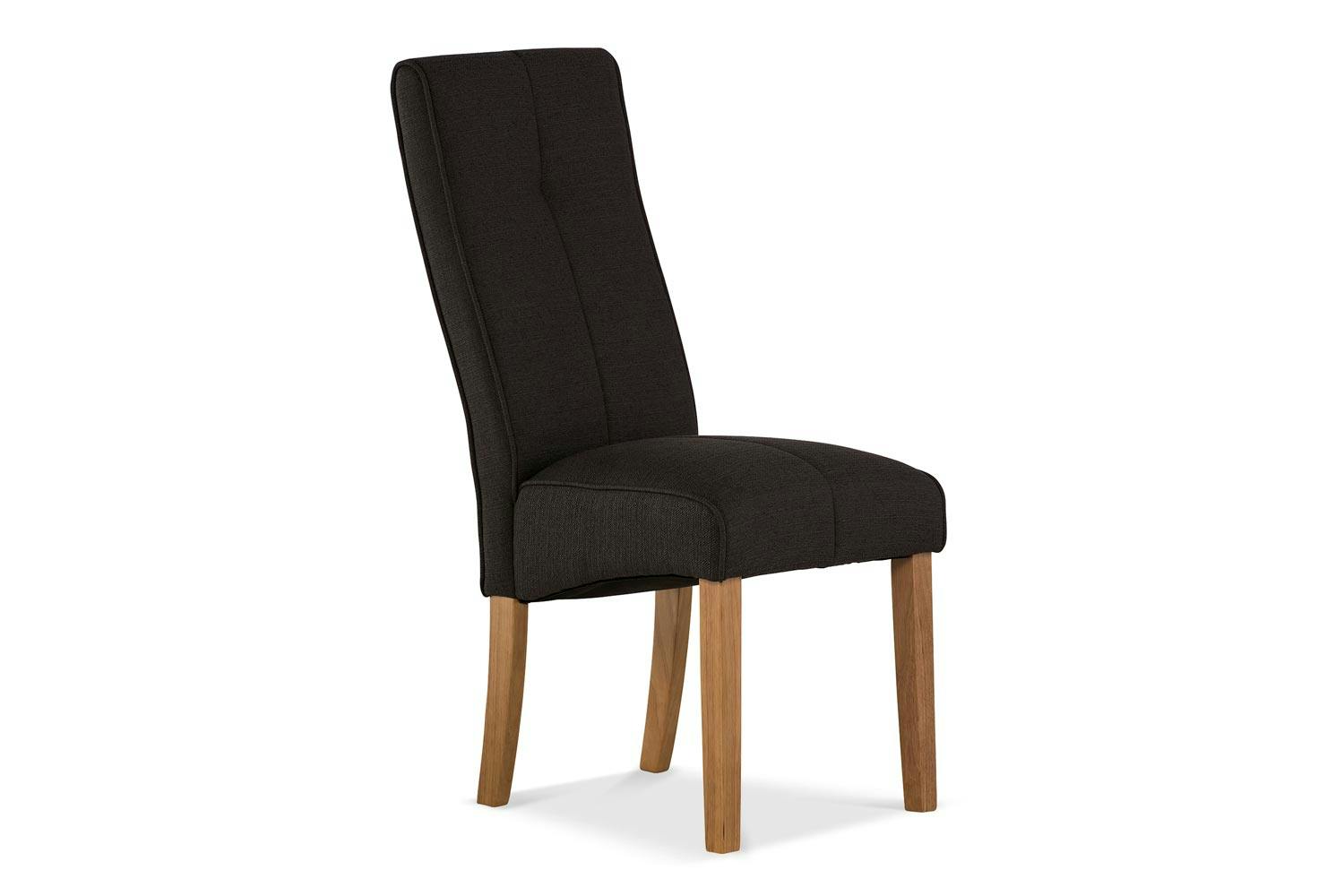 Mabel Dining Chair | Oak Leg | Black