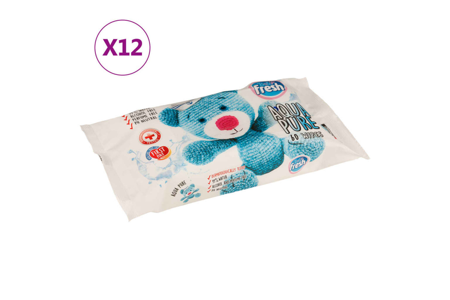 vidaXL 15224 Baby Wipes 12 Packs 720 Wipes