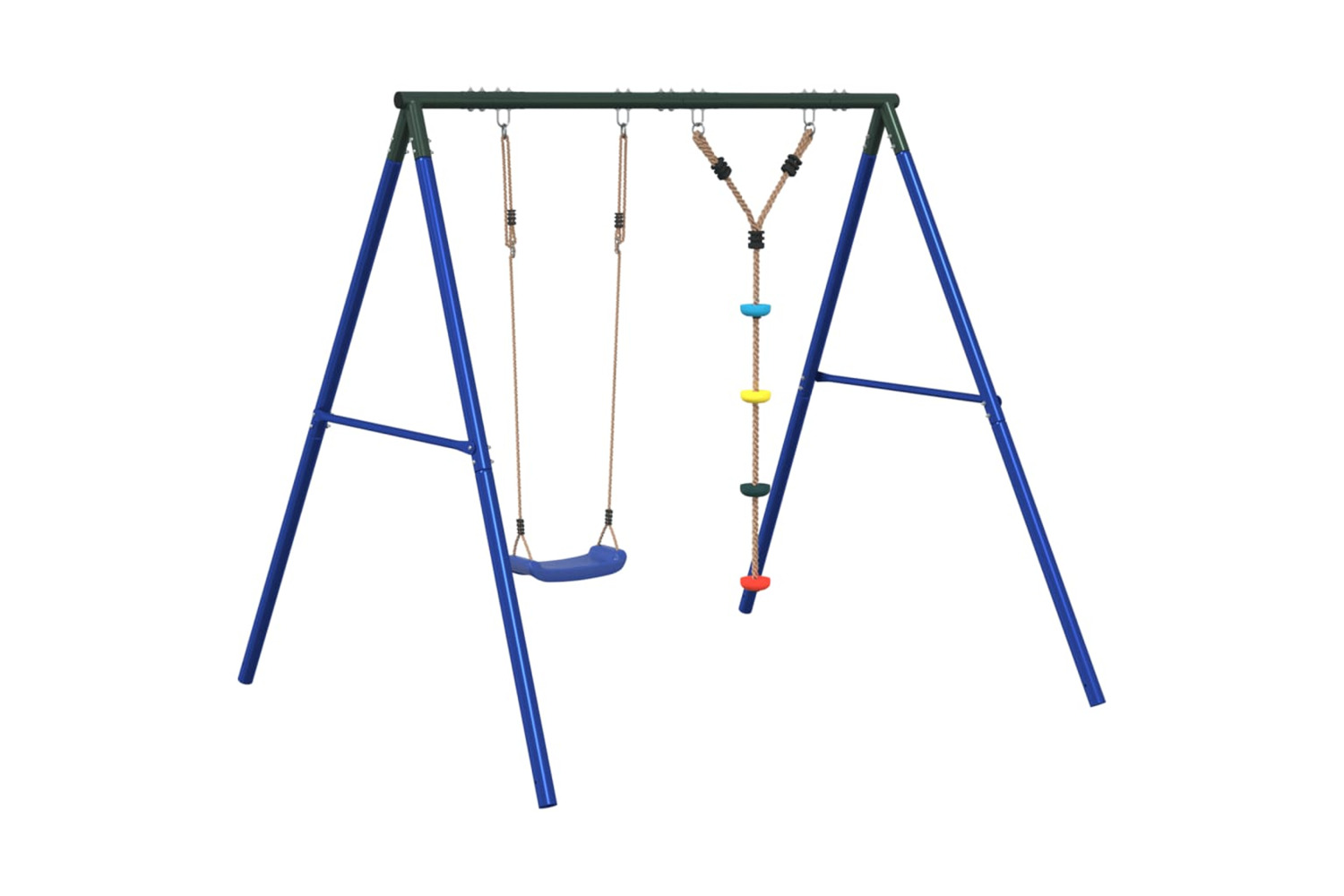 vidaXL 3283582 Outdoor Swing Set With Swing And Disc Swing