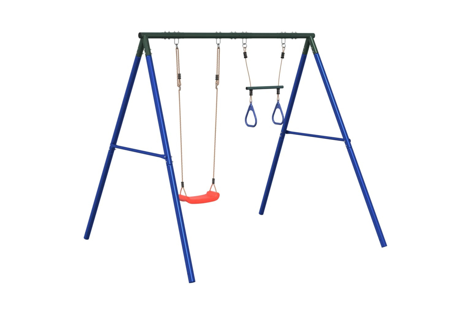 vidaXL 3283586 Outdoor Swing Set With Swing And Trapeze