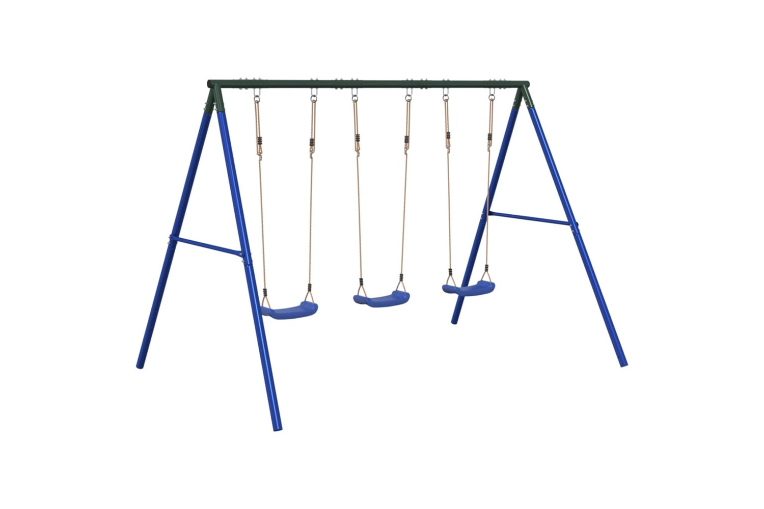 vidaXL 3283589 Outdoor Swing Set With 3 Swings