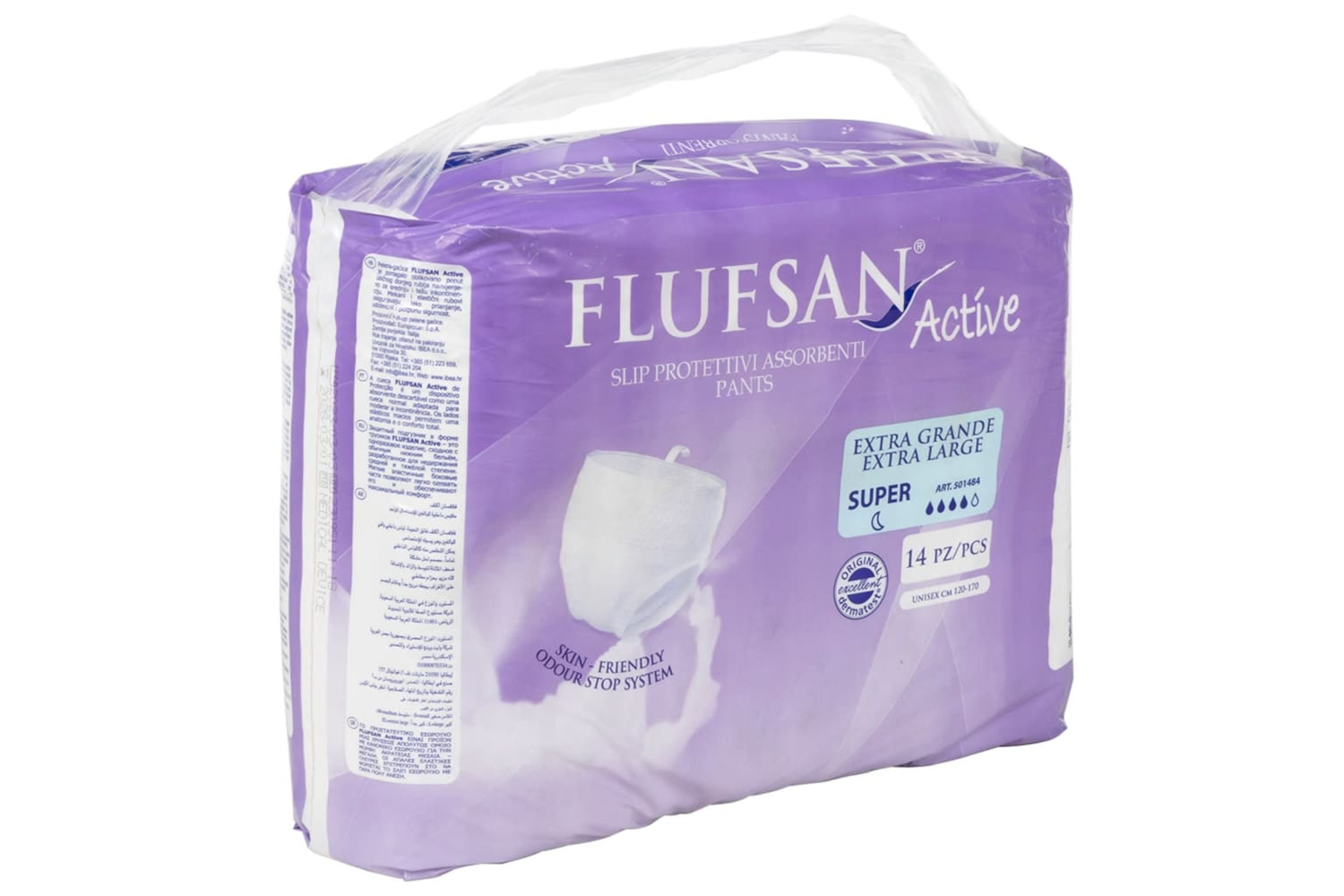 vidaXL 4008047 Flufsan Incontinence Pants For Adults 14 Pcs Size Xl