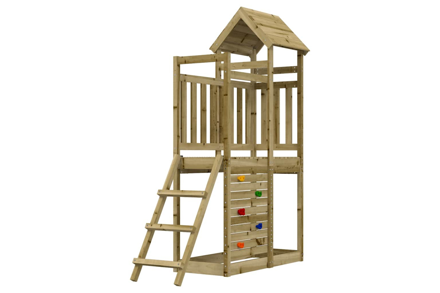 Vidaxl Outdoor Playset 52.5x110.5x214 Cm Impregnated Wood Pine