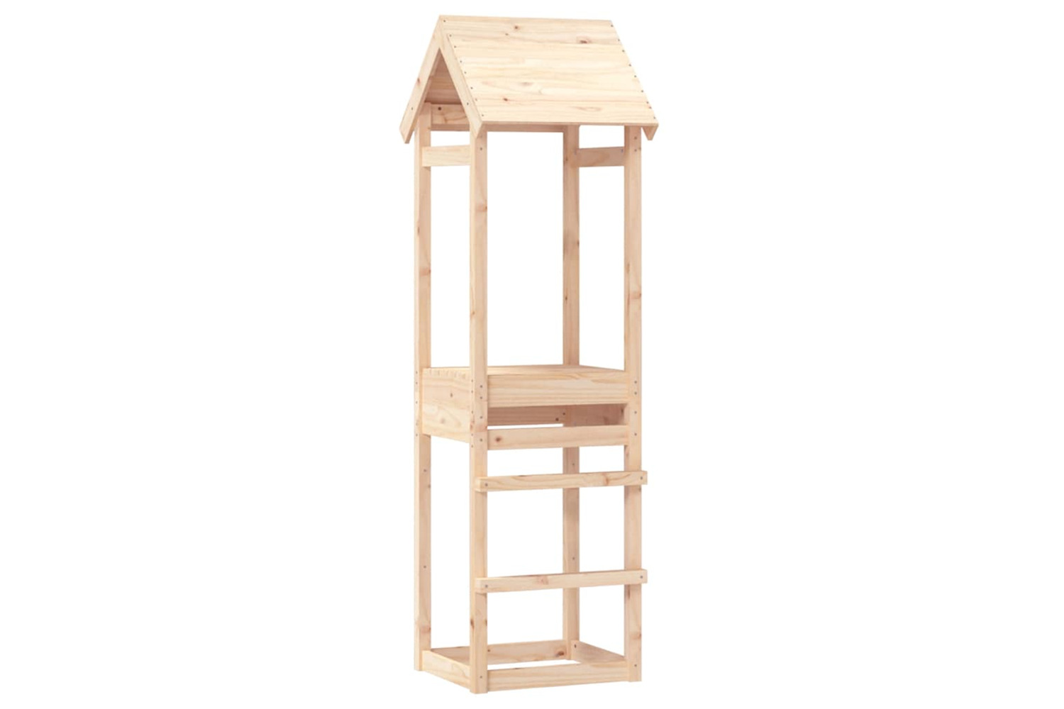 Vidaxl Play Tower 53x46.5x194 Cm Solid Wood Pine