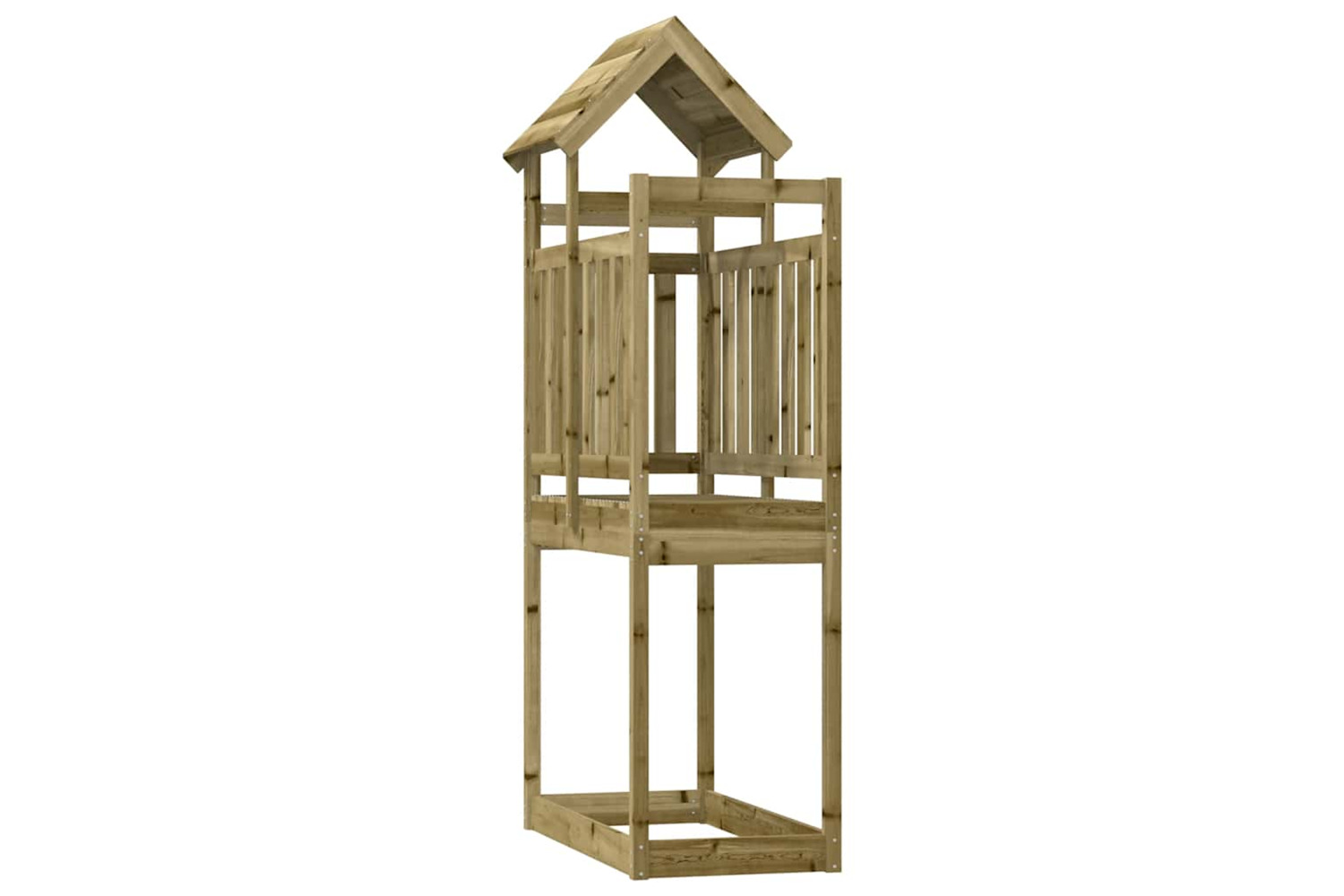 Vidaxl Play Tower 52.5x110.5x214 Cm Impregnated Wood Pine