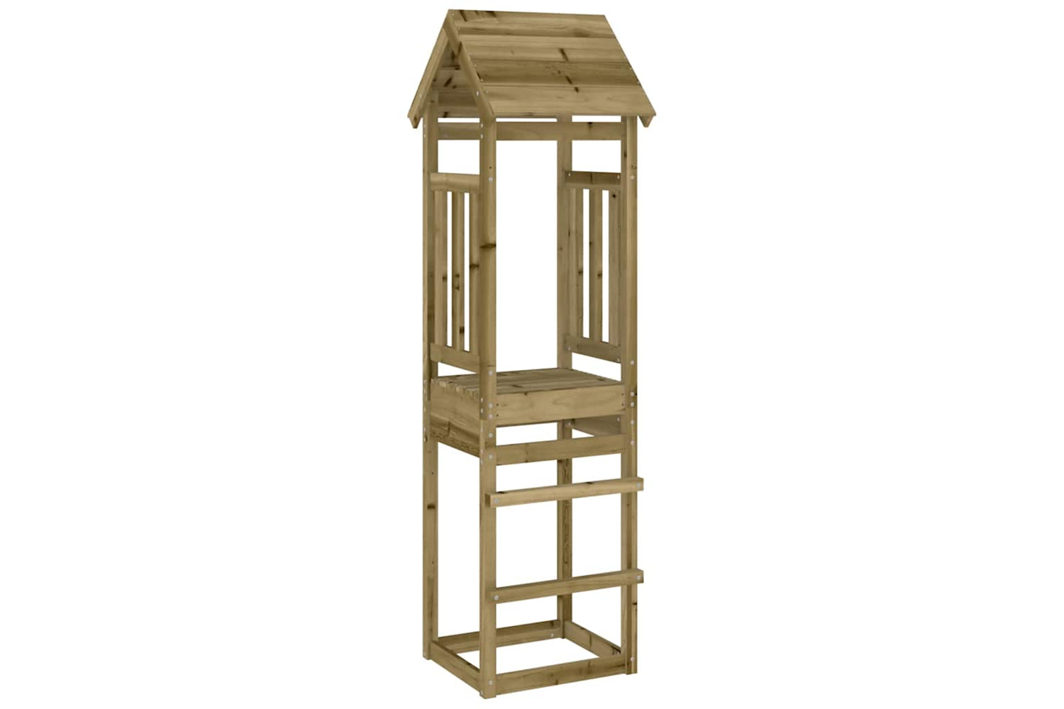 Vidaxl Play Tower 52.5x46.5x206.5 Cm Impregnated Wood Pine