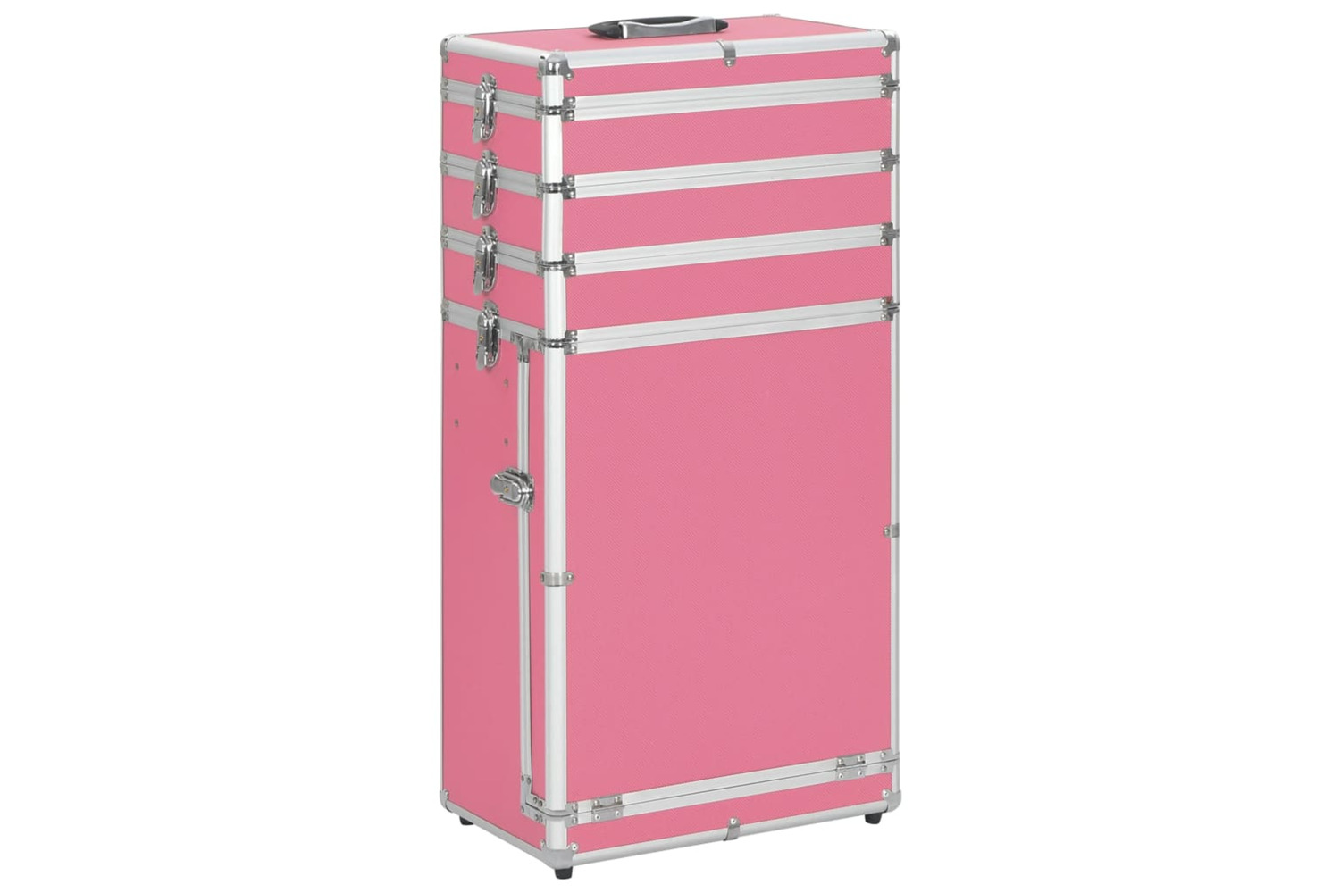 vidaXL 91813 Make-up Trolley Aluminium Pink