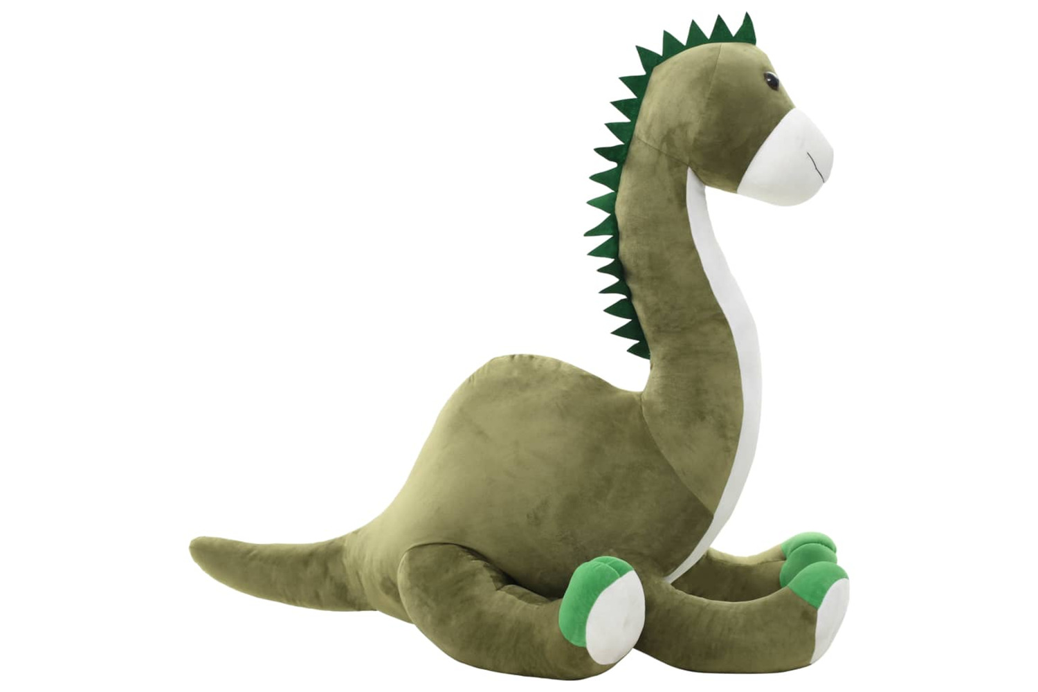 vidaXL 80237 Dinosaur Brontosaurus Cuddly Toy Plush Green