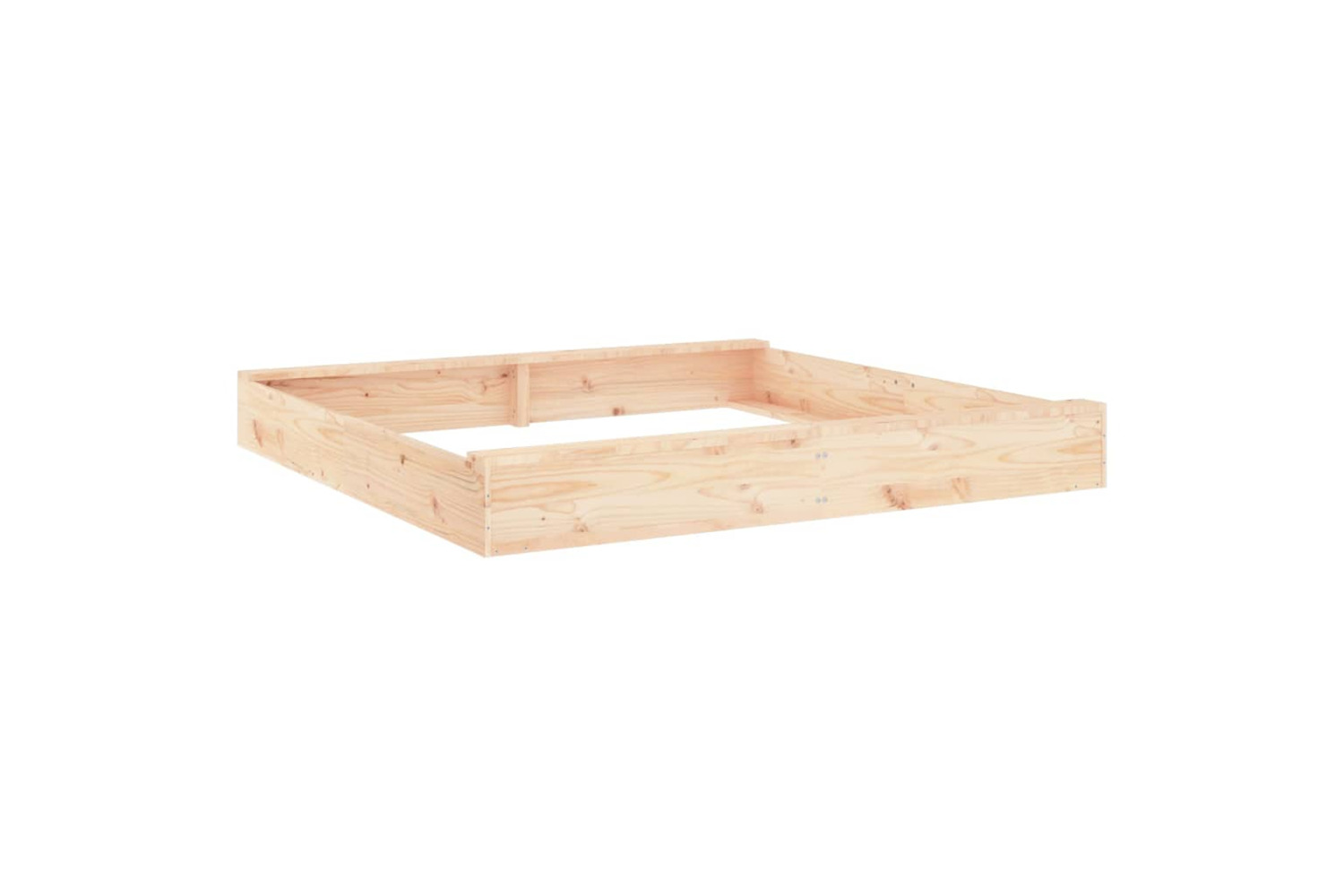 vidaXL 825037 Sandbox With Seats Square Solid Wood Pine