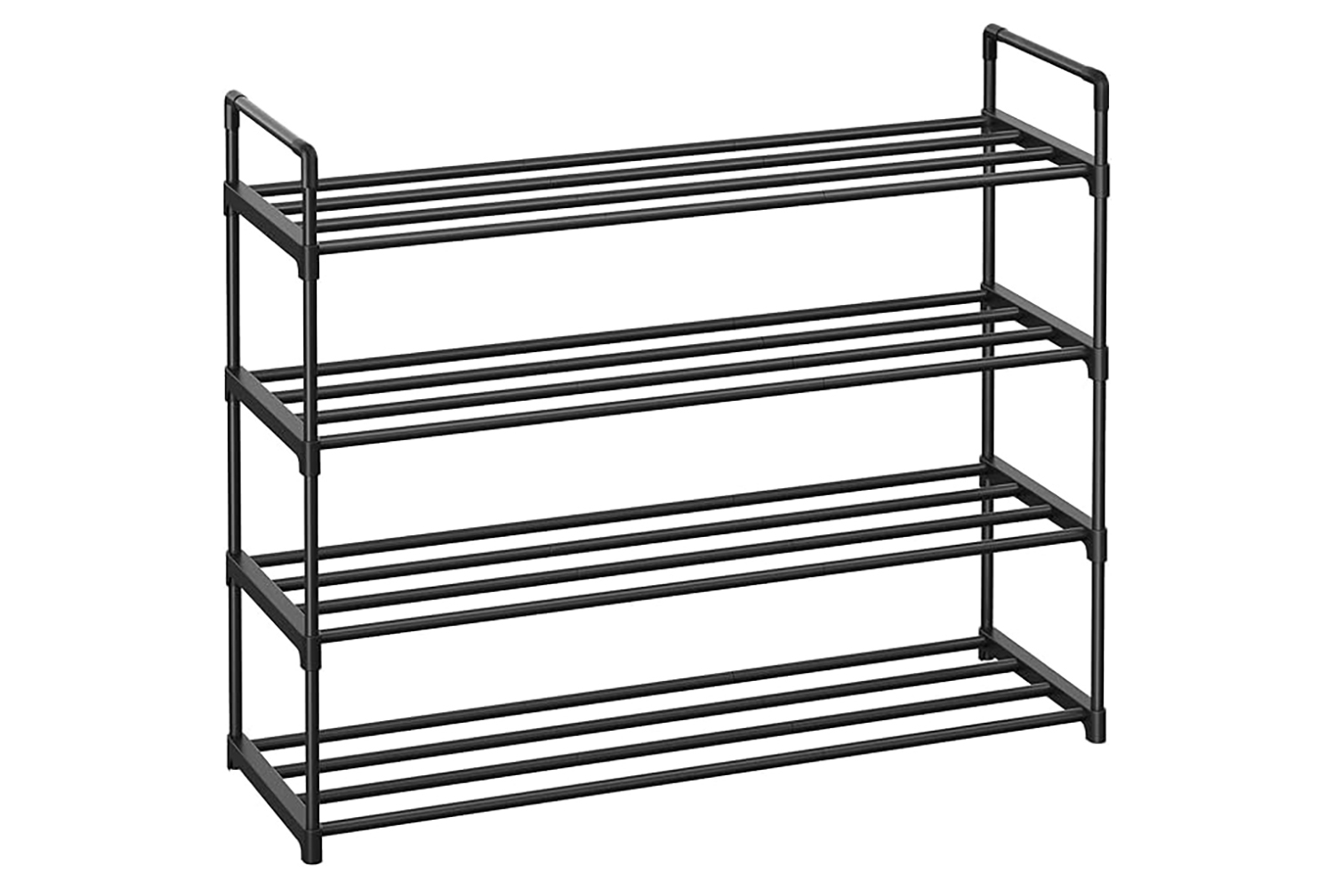 Songmics 4-Tier Shoe Rack | Black