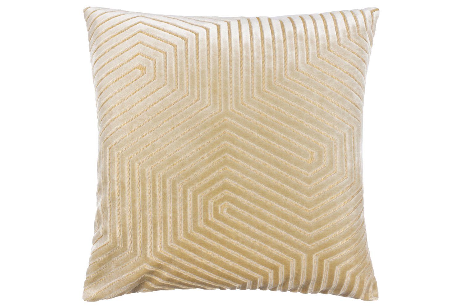 Evoke Feather Cushion | Ivory/Gold | 45 x 45 cm