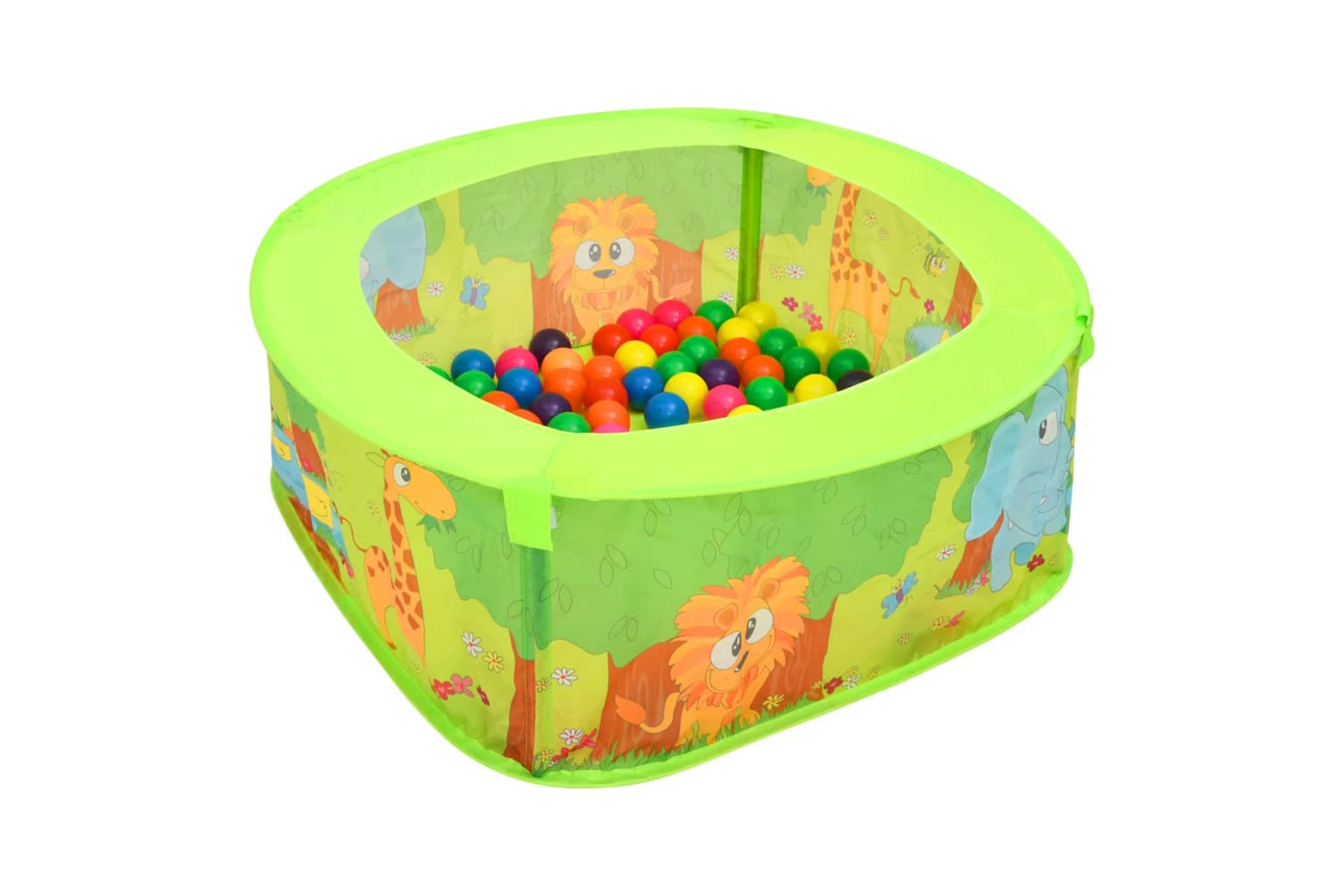 vidaXL 3107718 Ball Pool With 300 Balls For Kids 75x75x32cm