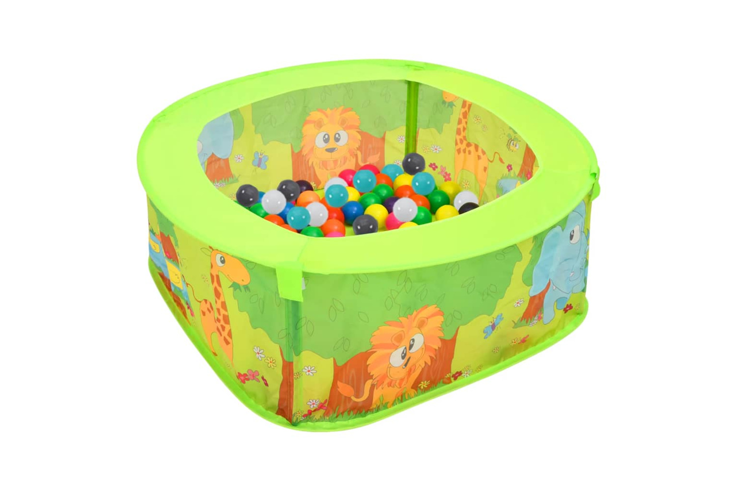 vidaXL 3107719 Ball Pool With 300 Balls For Kids 75x75x32cm
