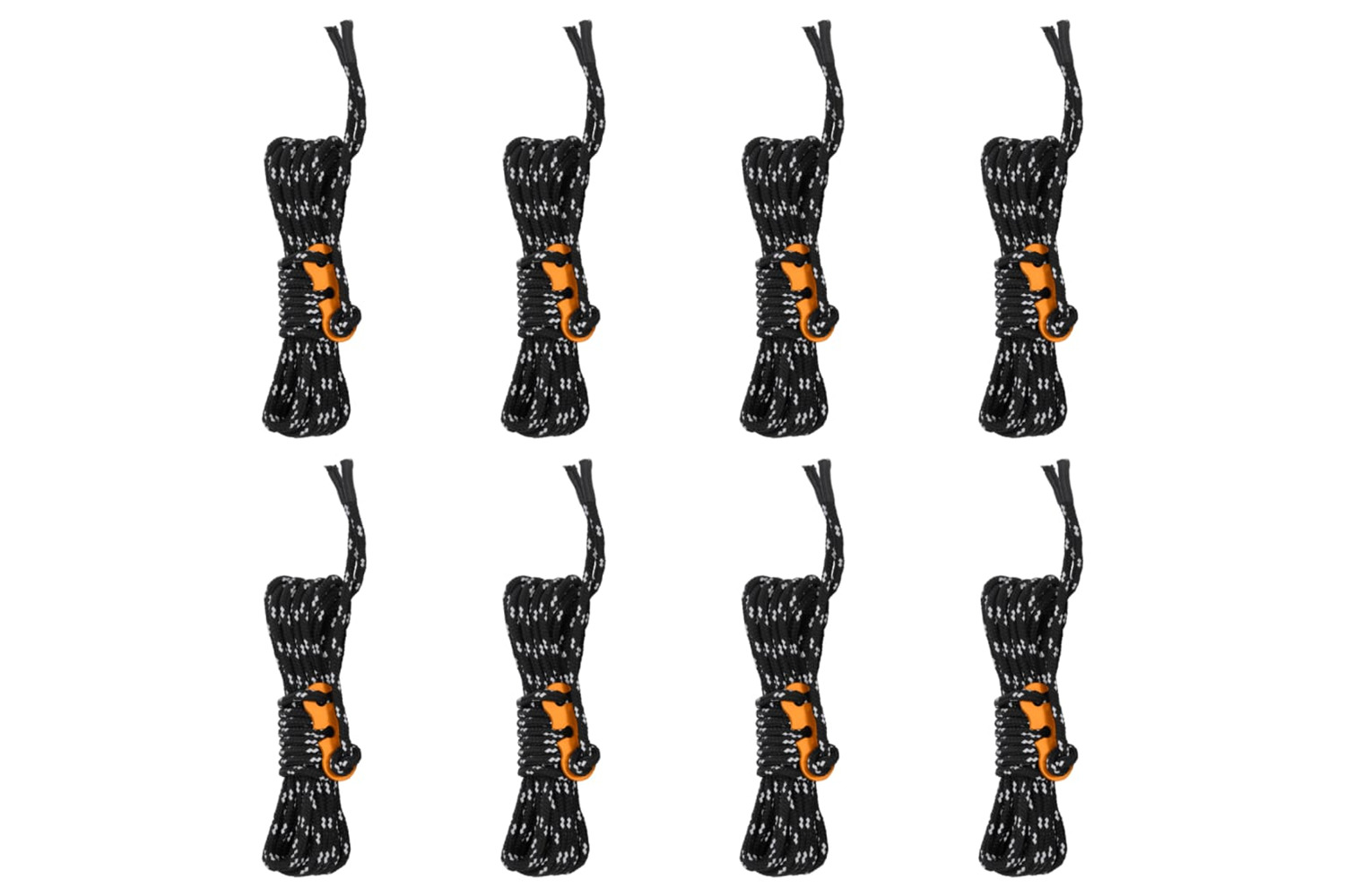 vidaXL 4008135 Tent Guy Ropes With Spanners Reflective 8 Pcs 4 M 4mm