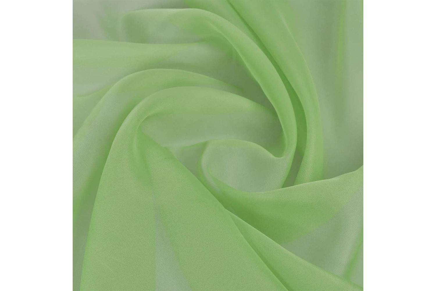 vidaXL 130762 Voile Fabric 1.45 X 20 M Green