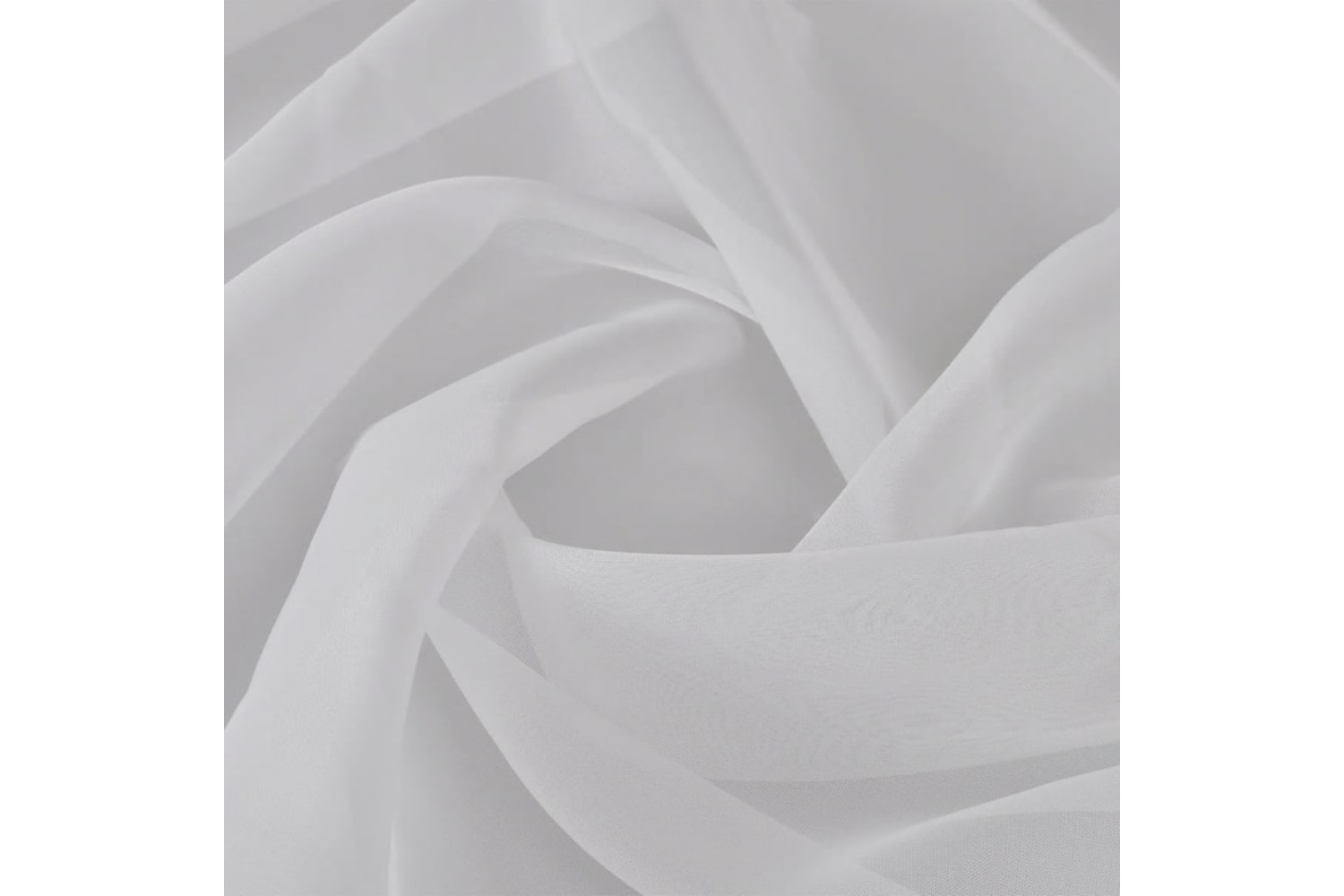 vidaXL 130760 Voile Fabric 1.45 X 20 M White